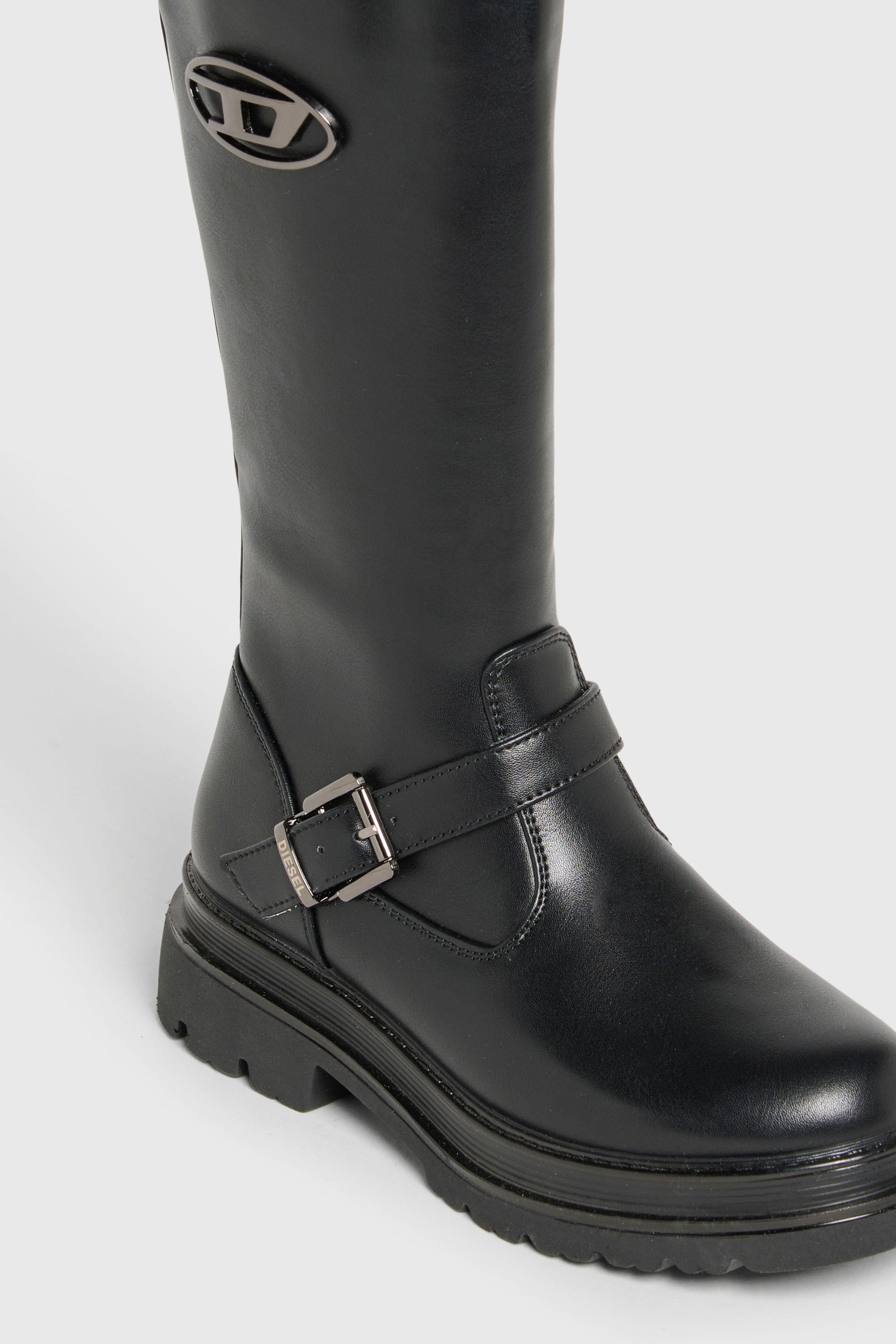 Diesel - D-KRILTY, Unisex's D-Krilty - High boots with buckle detail in Black - 4