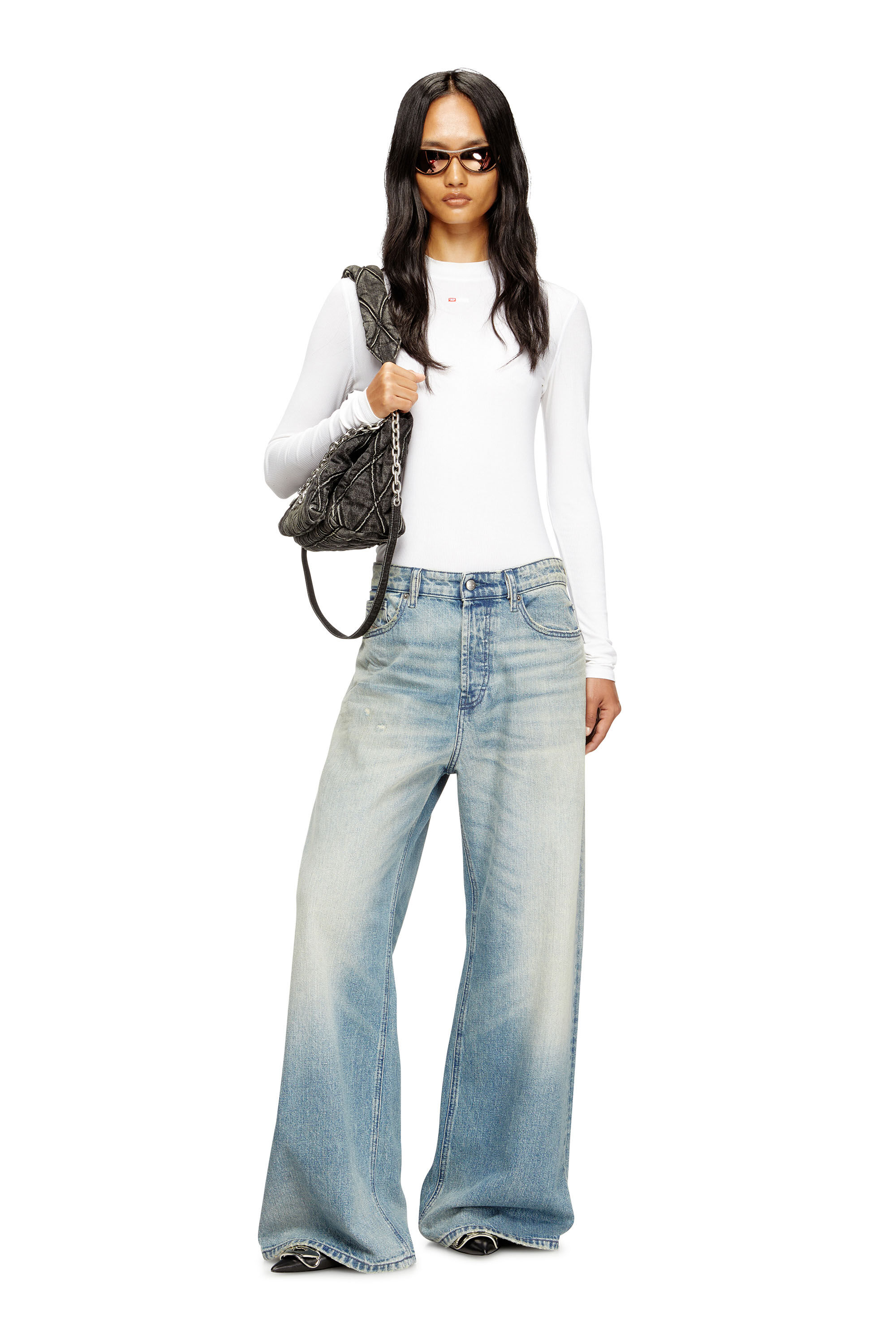 Diesel - Woman's Relaxed Jeans 1996 D-Sire 0DBEC, Light Blue - 1