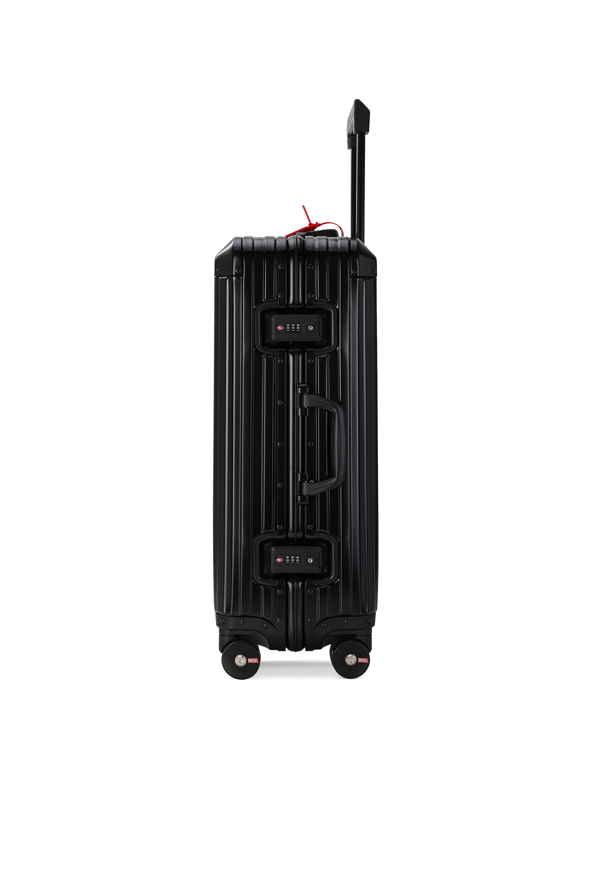 Diesel - DIESEL ALUMINUM TROLLEY- DSL002, Unisex's Aluminum suitcase size M in Black - 3