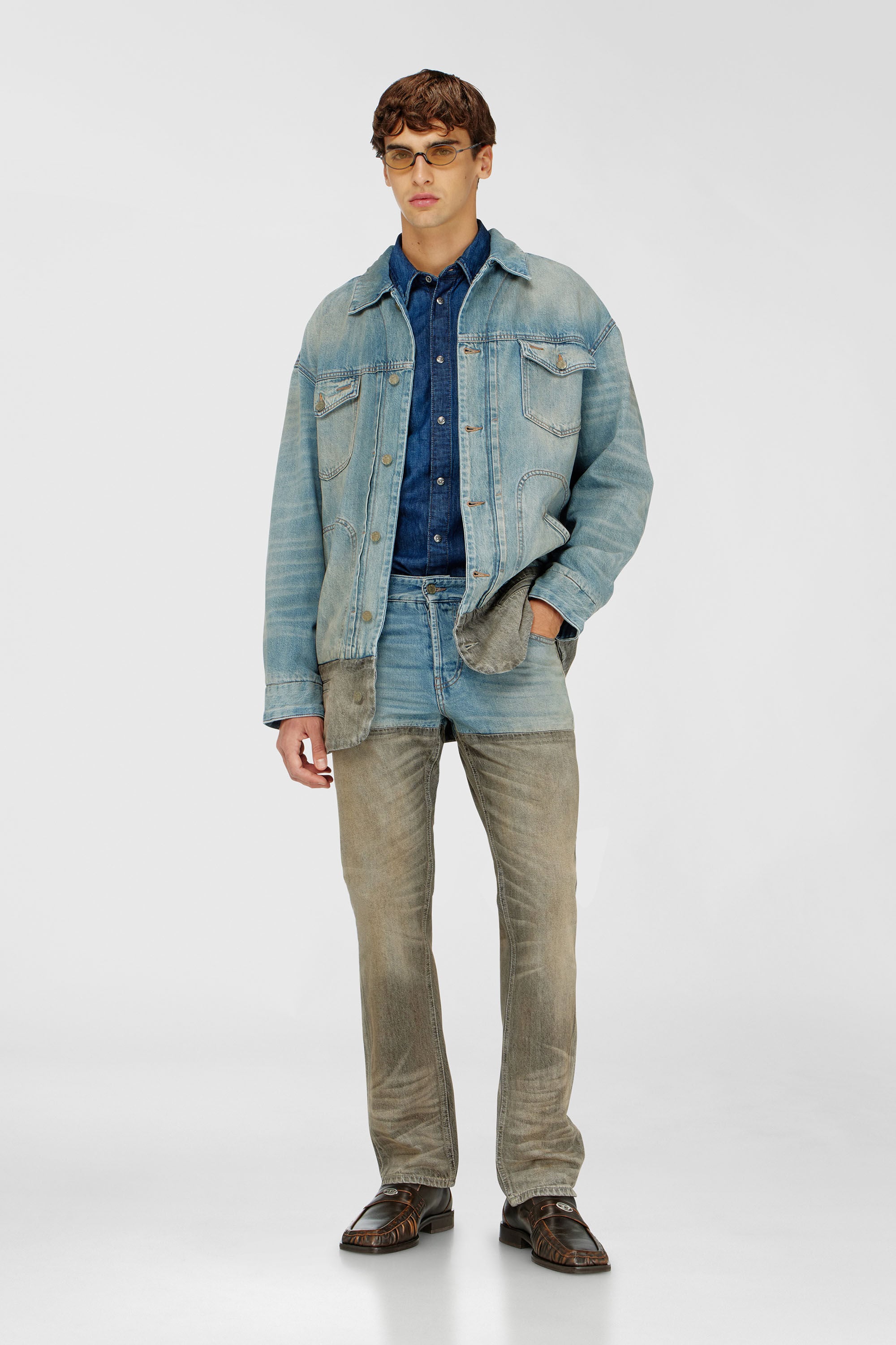 Diesel - Man's Slim Jeans 1993 D-Vyl 0ADDX, Grey/Blue - 2