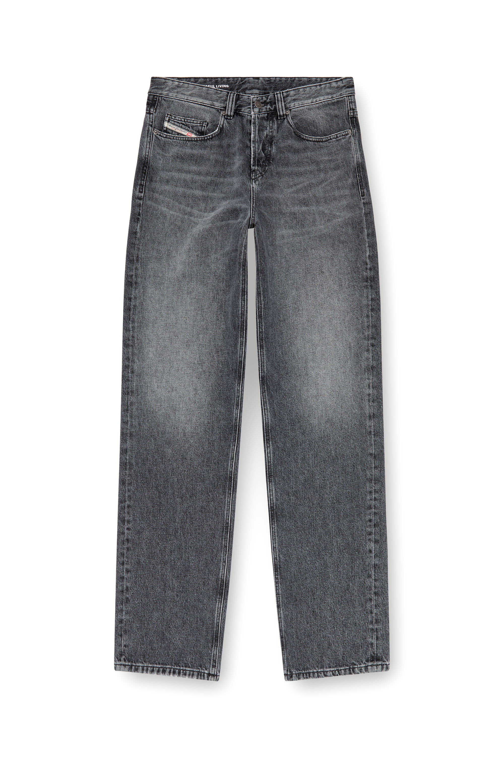 Straight Baggy Jeans 2001 D-Macro | Dark Grey | Diesel Straight Baggy Jeans 2001 D-Macro | Dark Grey | Diesel