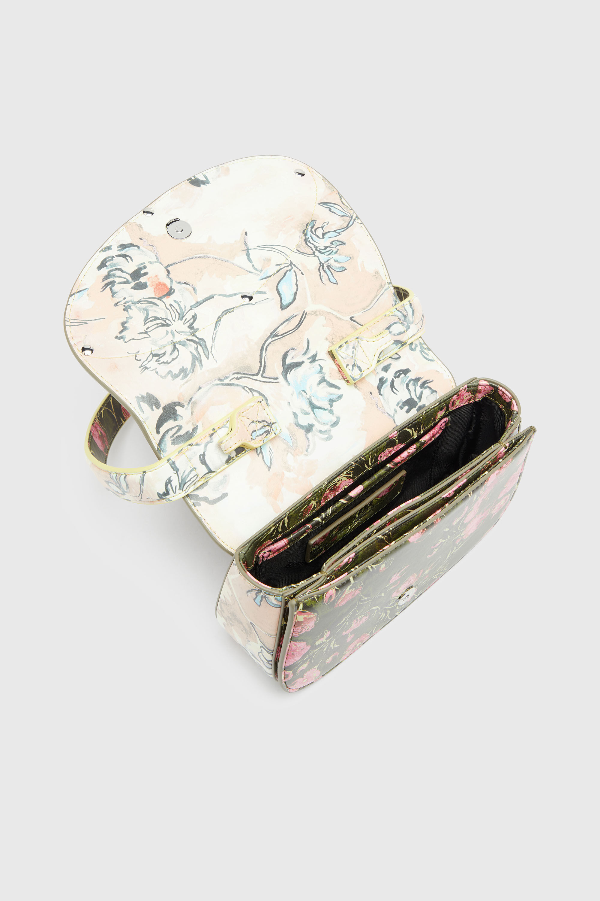 Diesel - 1DR, Woman's 1DR-Iconic shoulder bag with floral print in Multicolor - 4