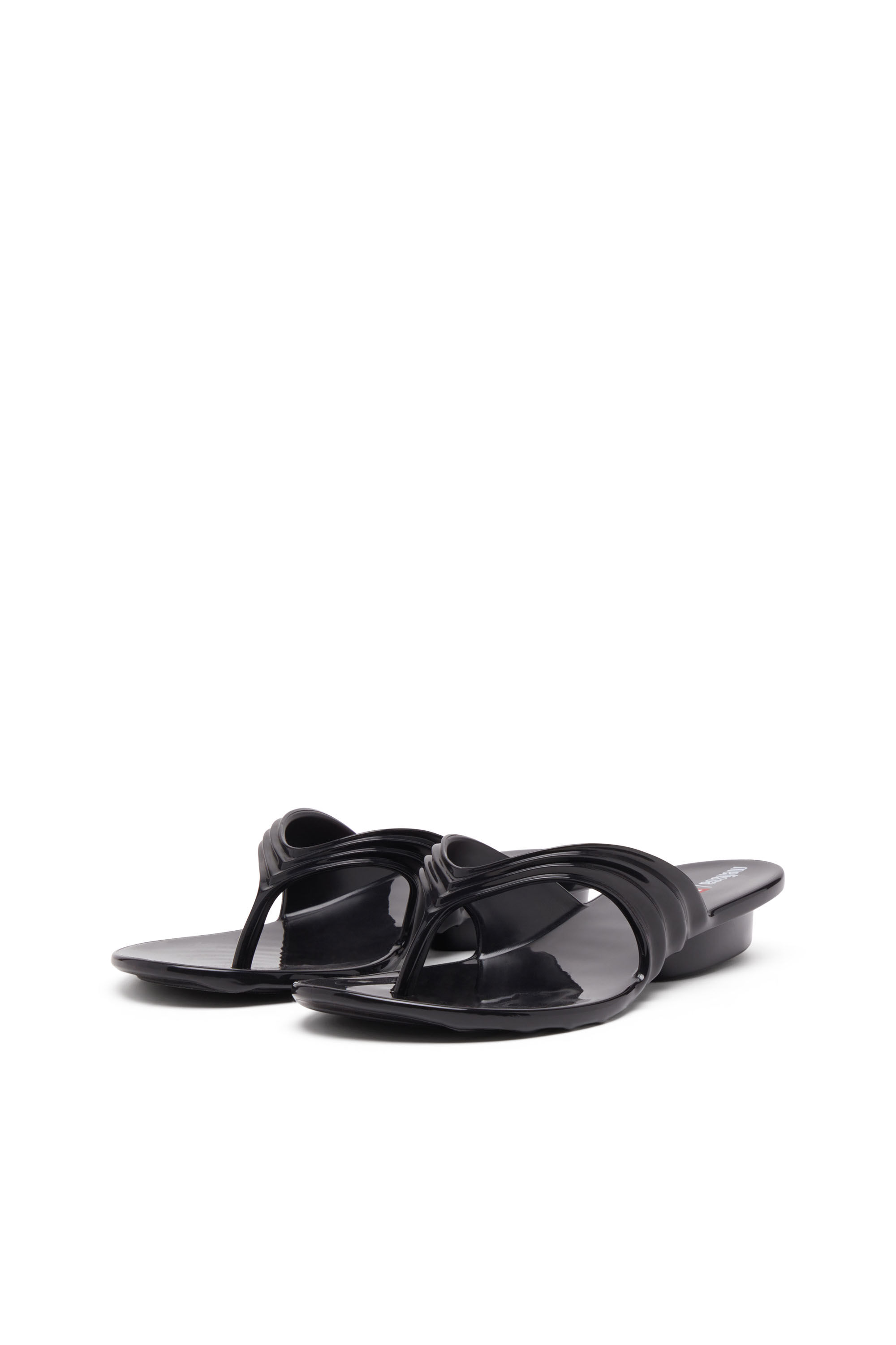 Women's Sculptural flip-flops in Melflex® | Black | Diesel