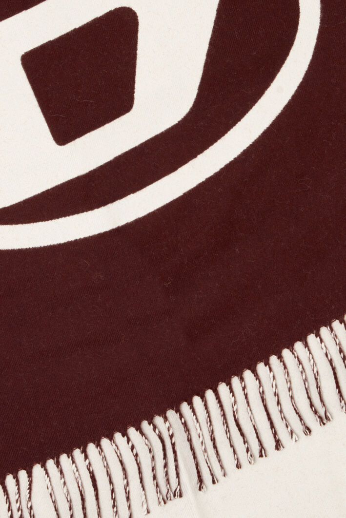Diesel - S-TEVIE, Man's Reversible two tone wool scarf in Burgundy - 3