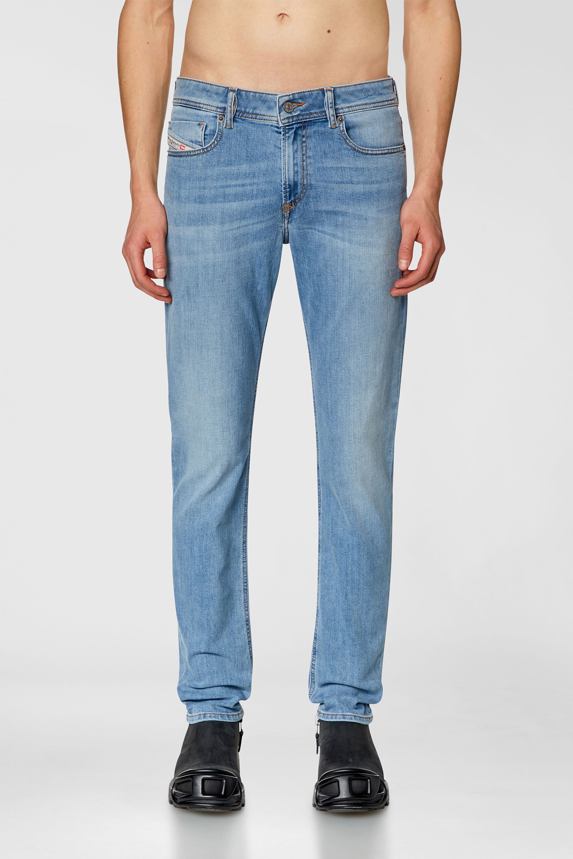 Diesel - Man's Skinny Jeans 1979 Sleenker 09H62, Light Blue - 2