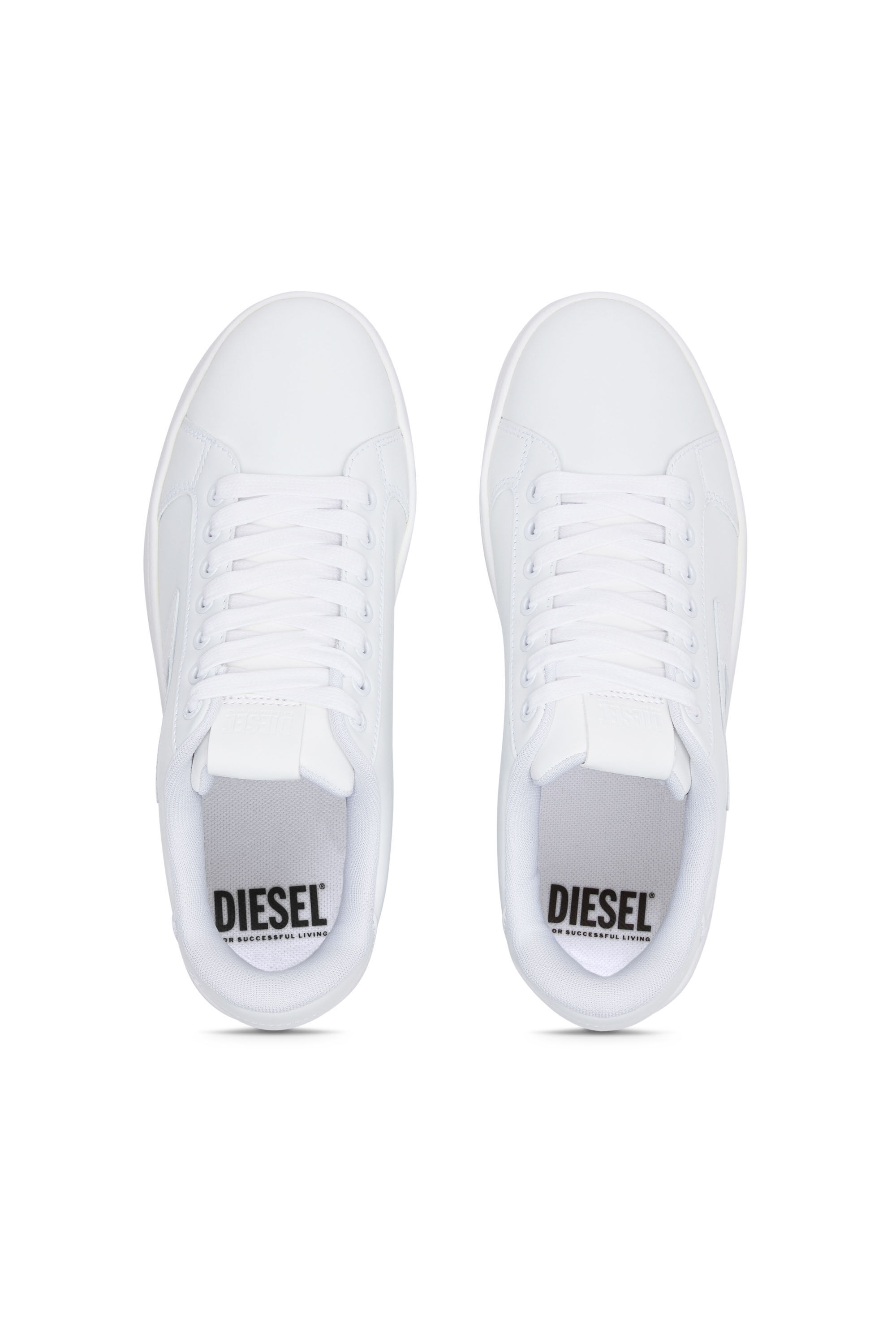 Diesel - S-ATHENE BOLD X, Woman S-Athene Bold-Flatform sneakers in leather in White - Image 4
