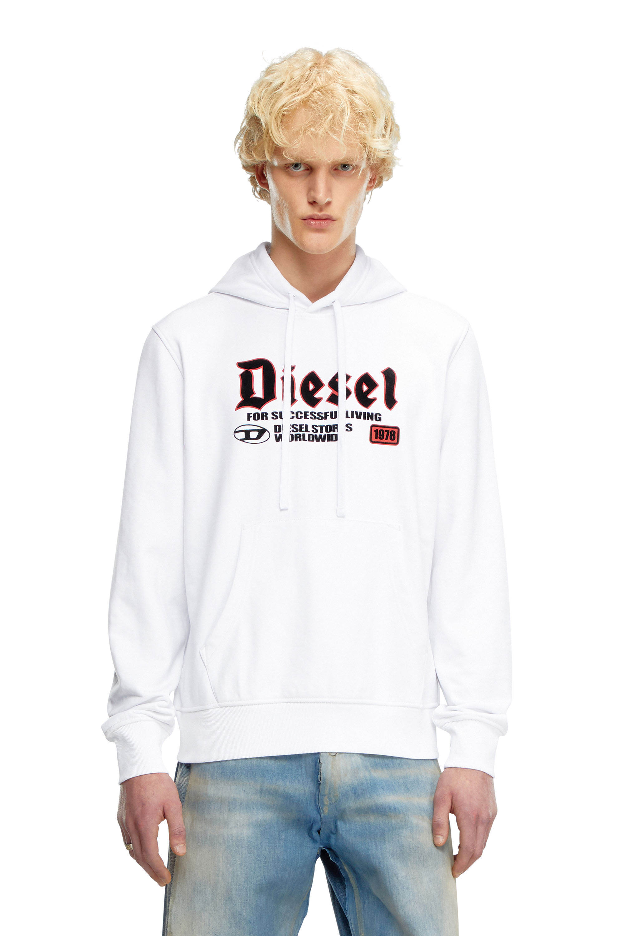 Diesel - S-GINN-HOOD-K45, White - Image 3