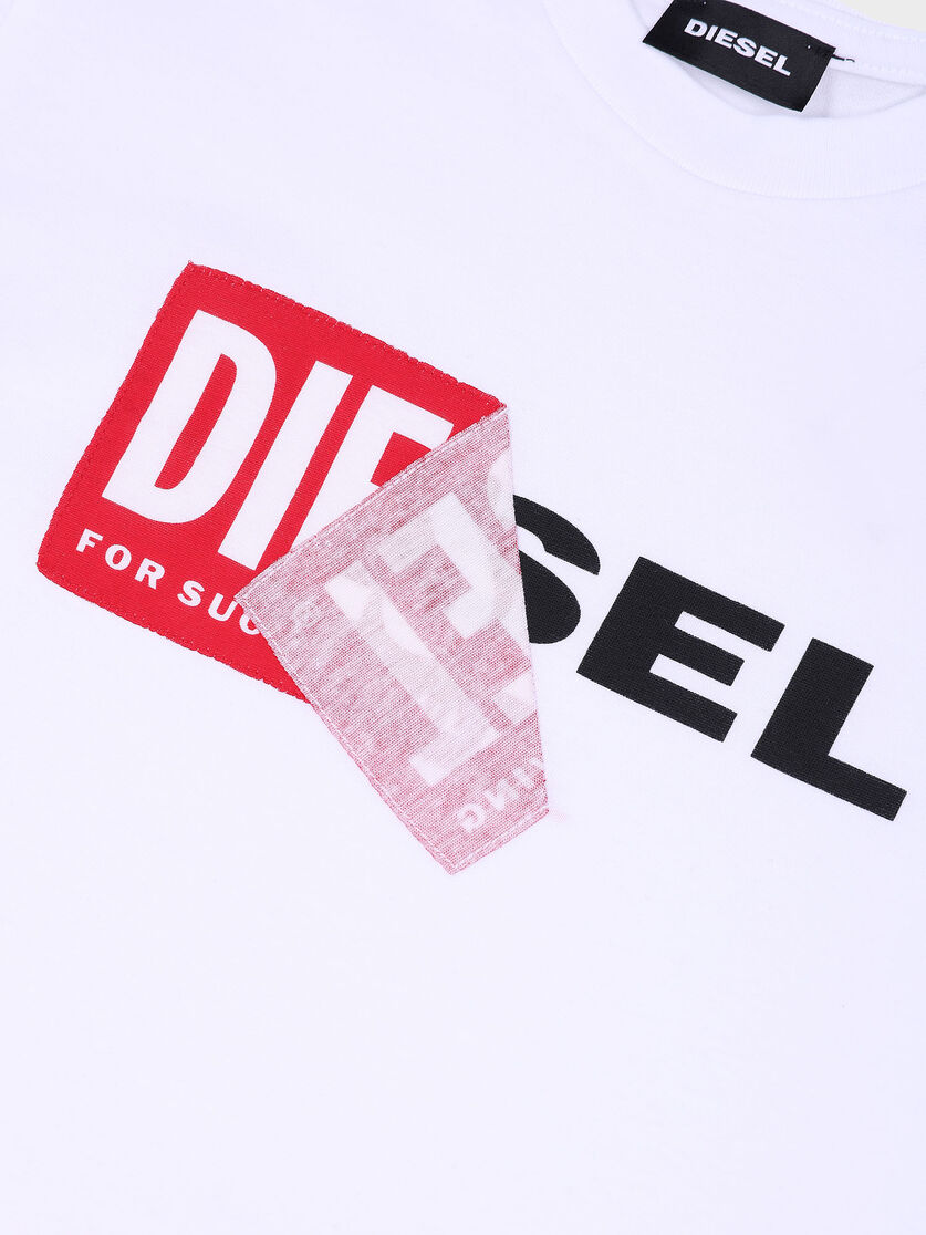 Tdiego Cotton T Shirt With Double Logo Diesel