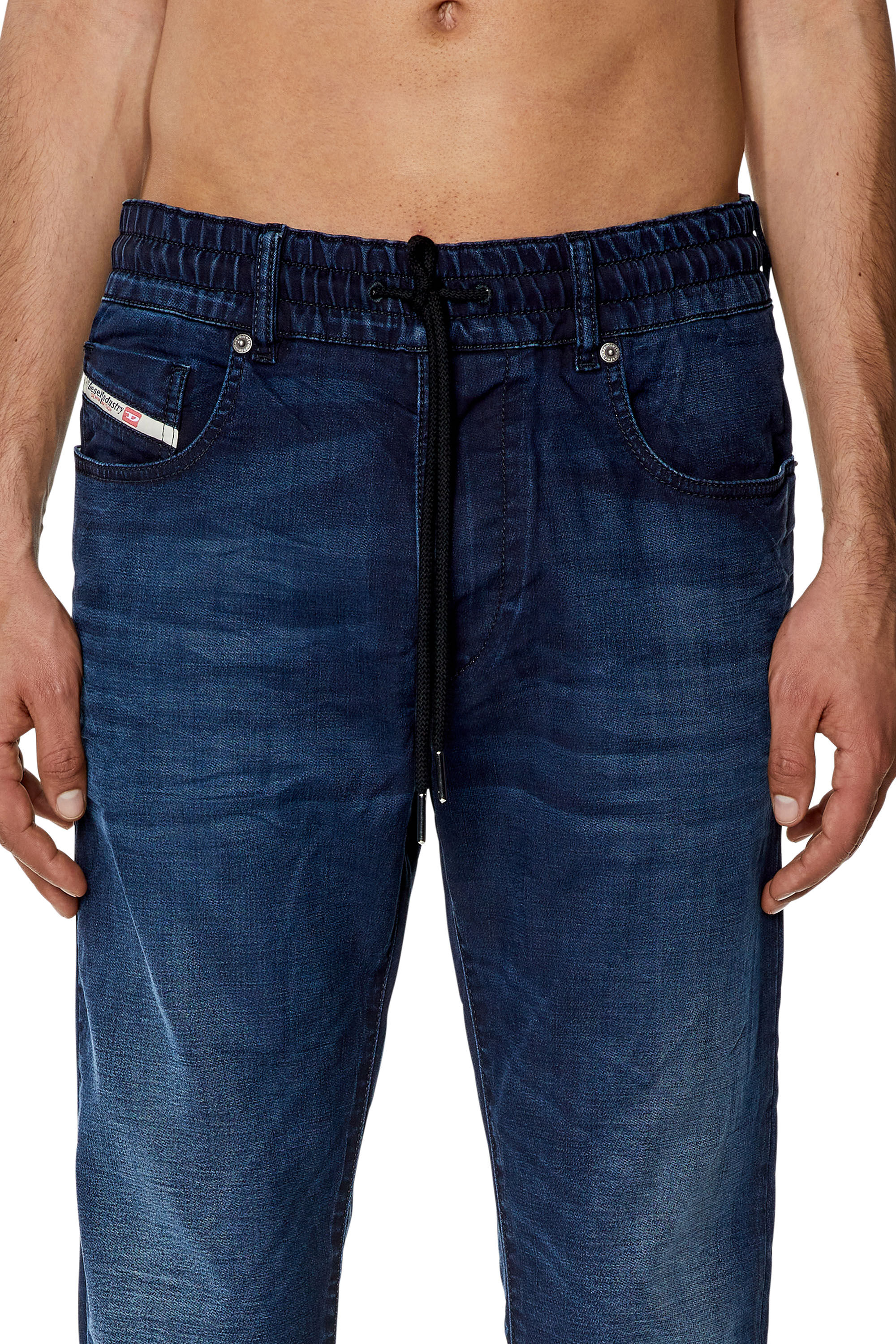 Diesel - Slim D-Strukt JoggJeans® 068FB, Dark Blue - Image 5