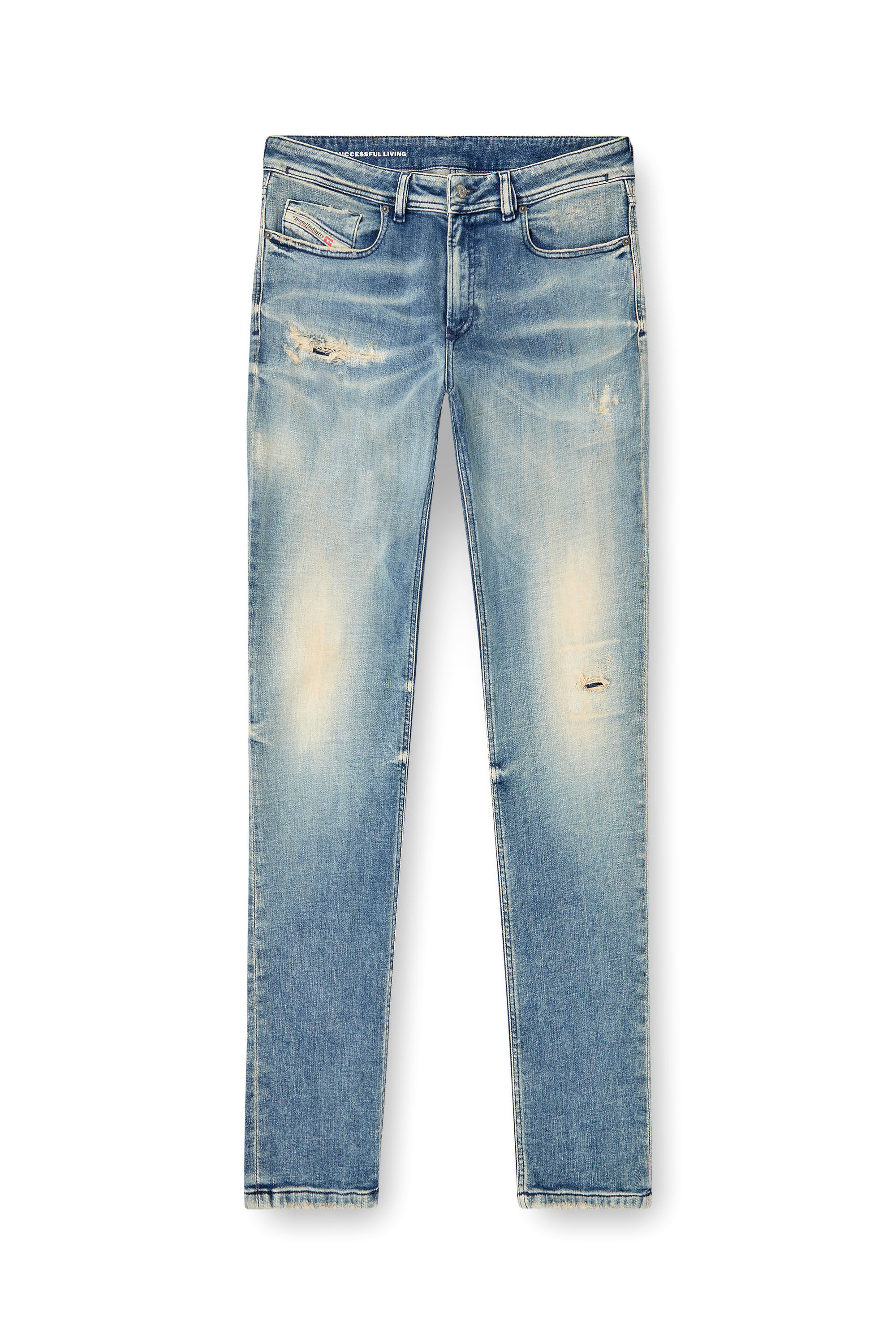 Diesel - Man's Skinny Jeans 1979 Sleenker 09K58, Light Blue - 2