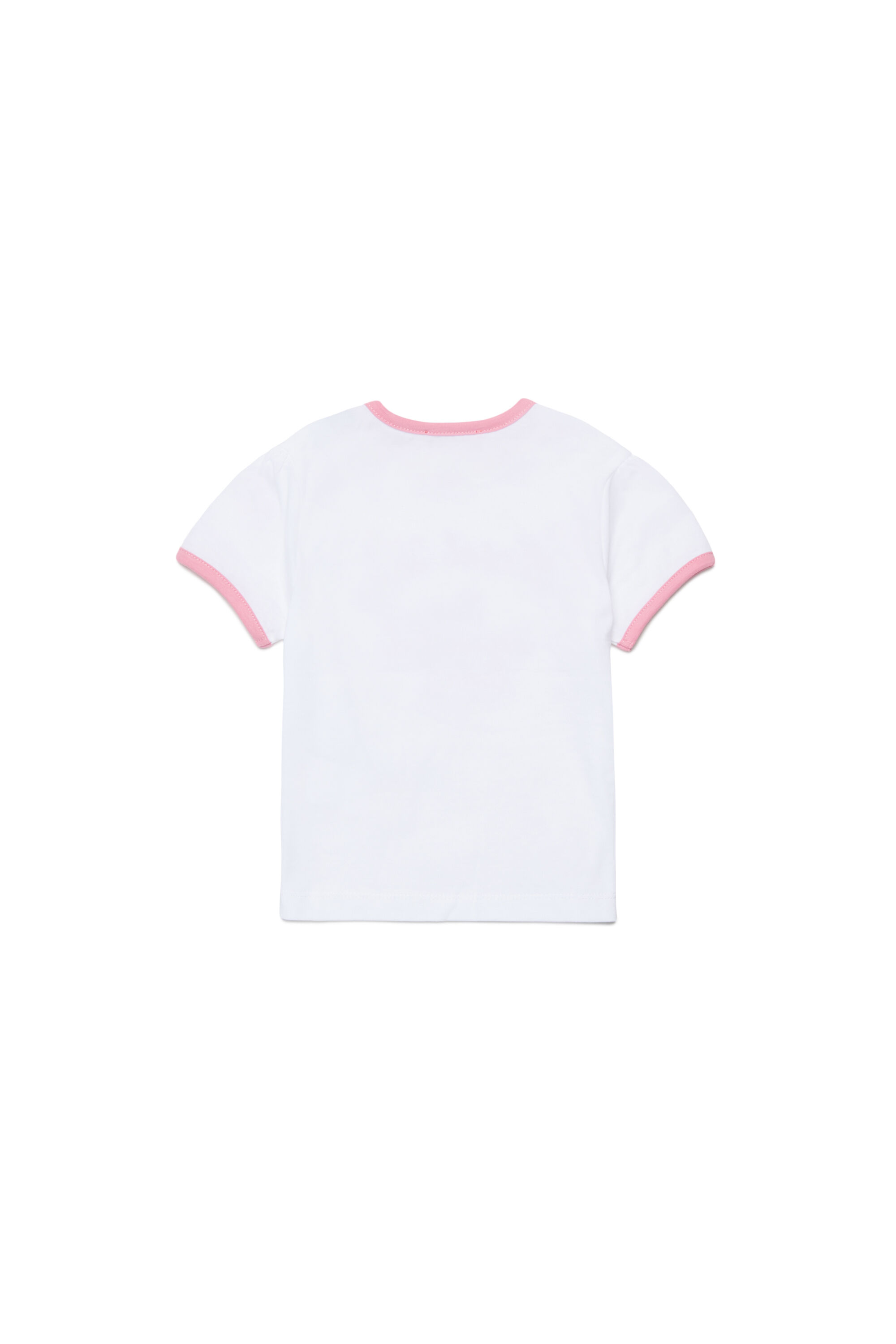 Diesel - TELAB, Woman's Ring T-shirt with embroidery in White - 2