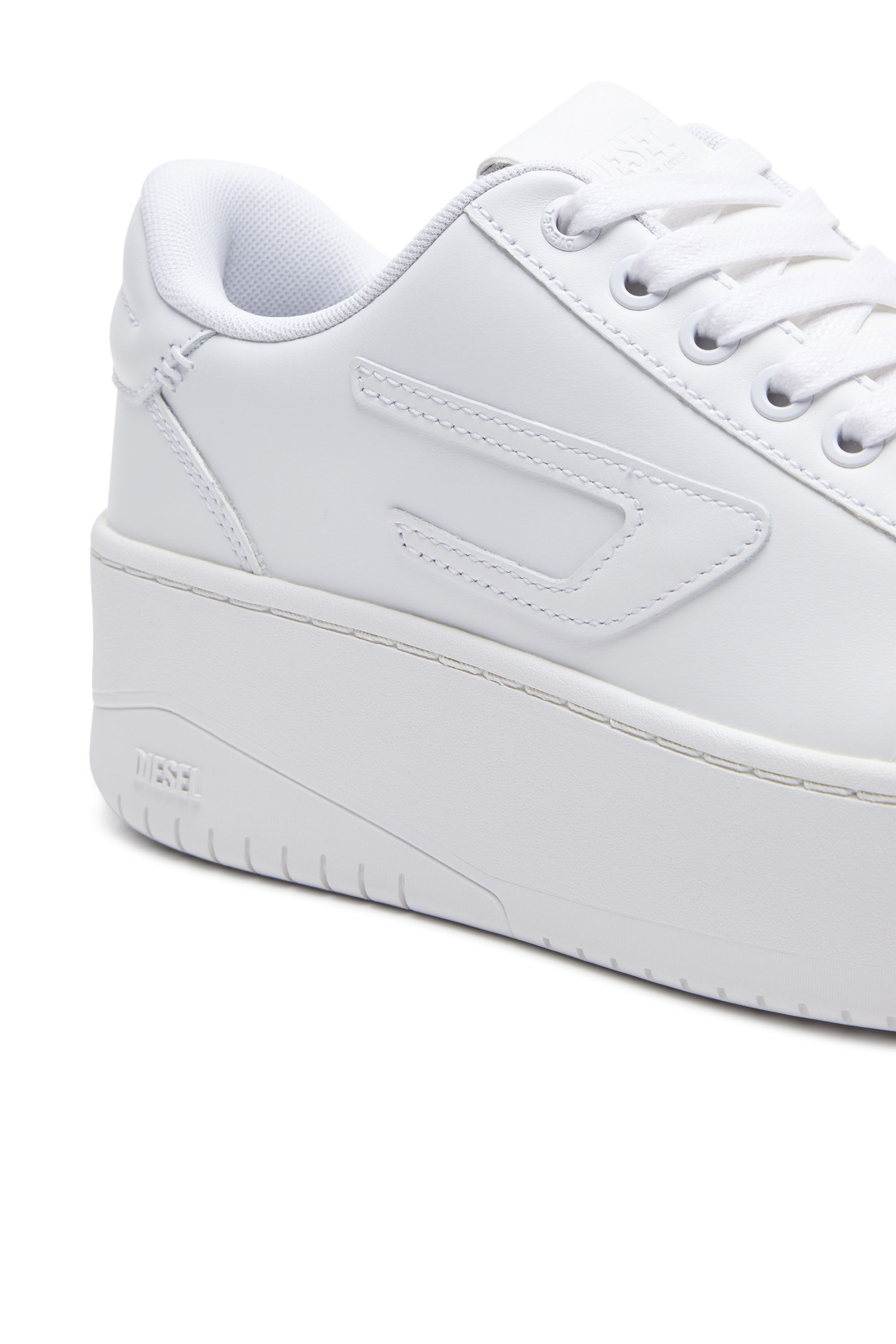 Diesel - S-ATHENE BOLD X, Woman S-Athene Bold-Flatform sneakers in leather in White - Image 6