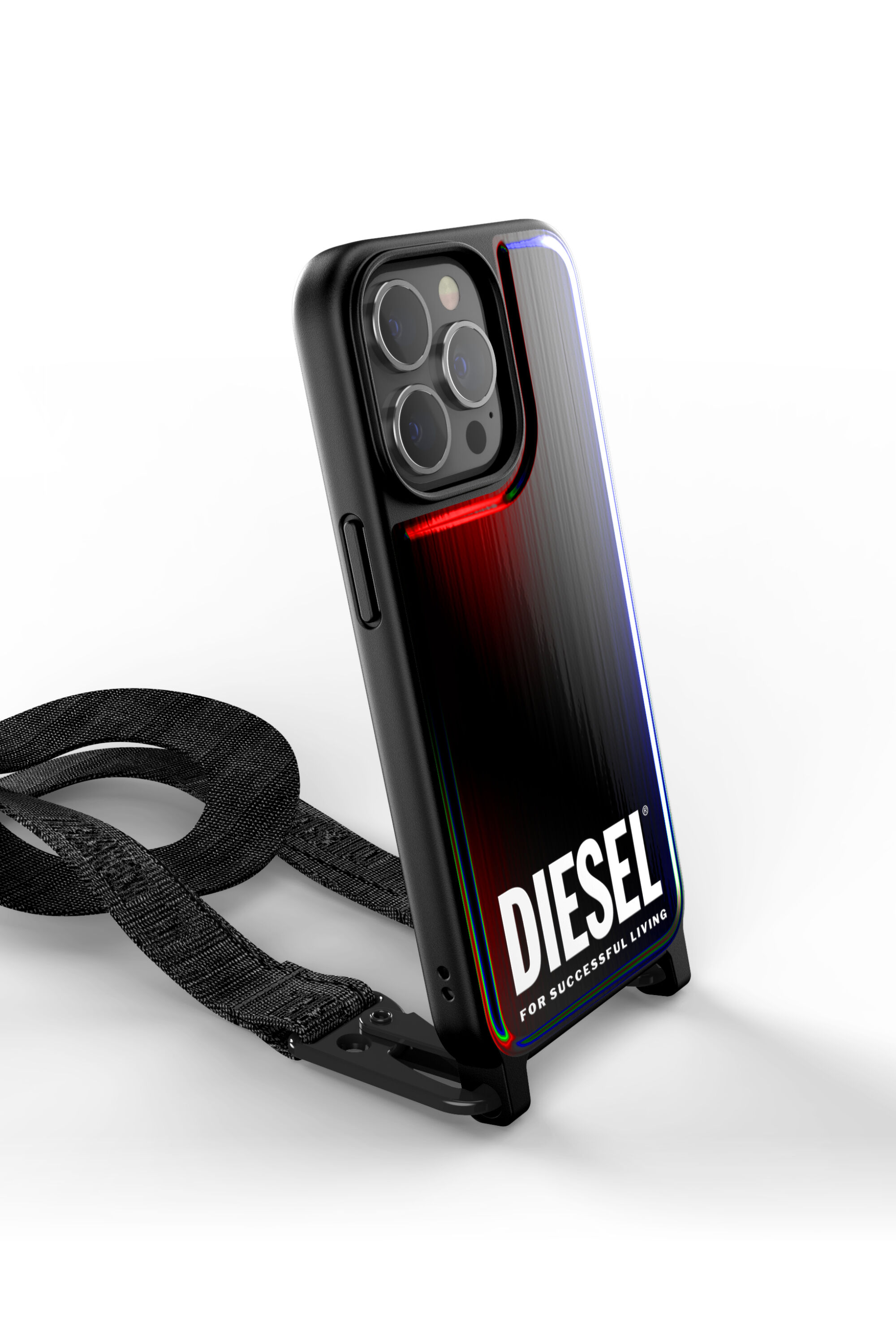 Diesel - 47171 NECKLACE CASE, Unisex's Necklace case patent for iPhone 13/13 Pro in Multicolor/Black - 3
