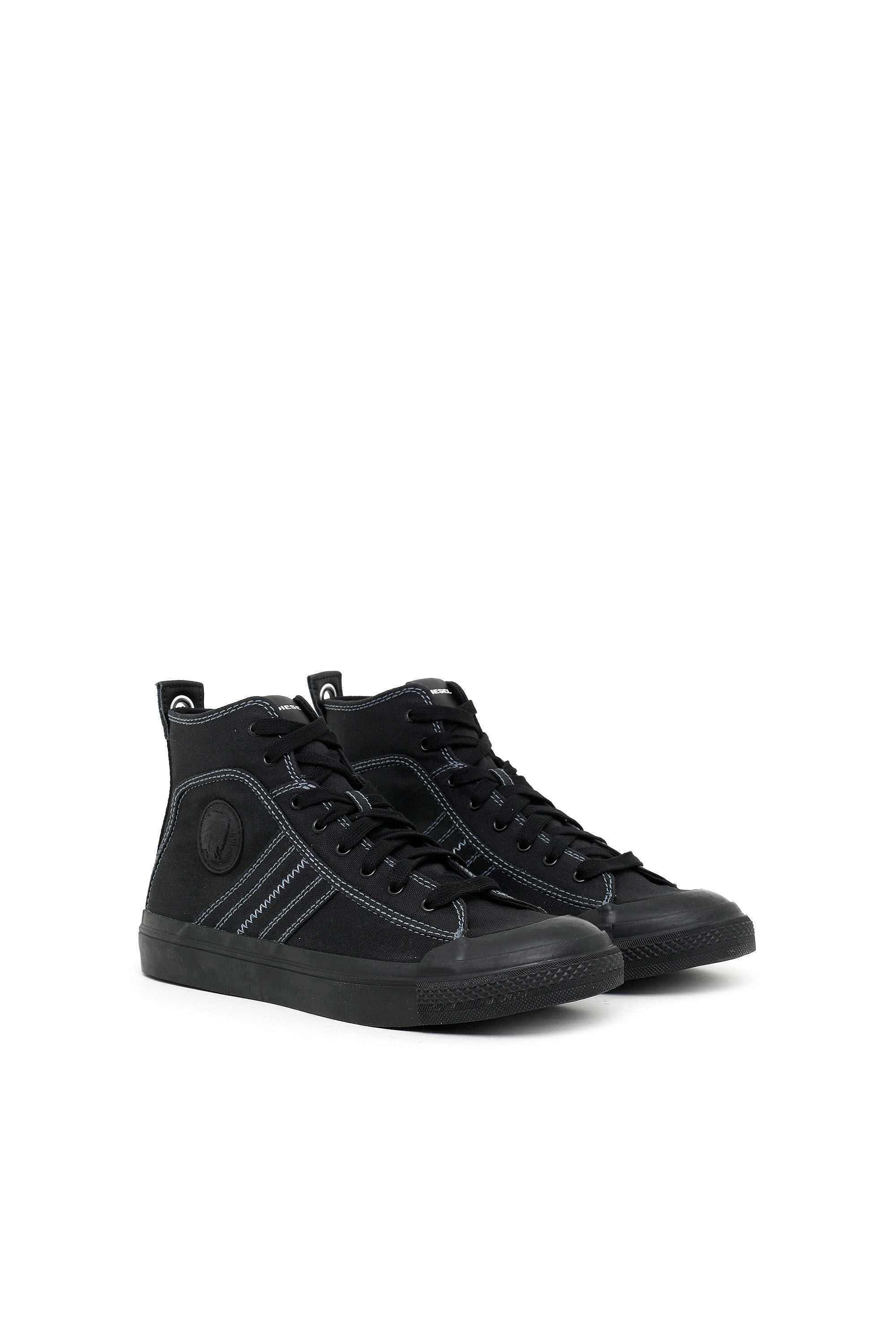 diesel black high top sneakers
