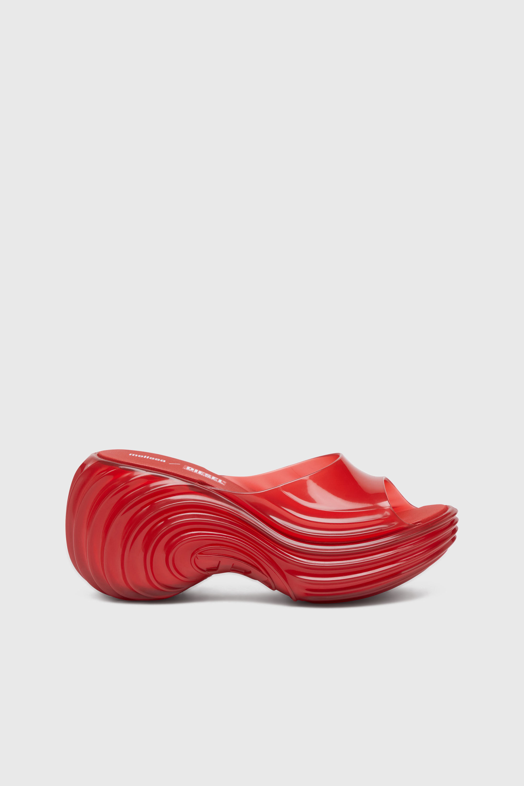 Women's Platform mule in Melflex® | Red | Diesel {{Country}}