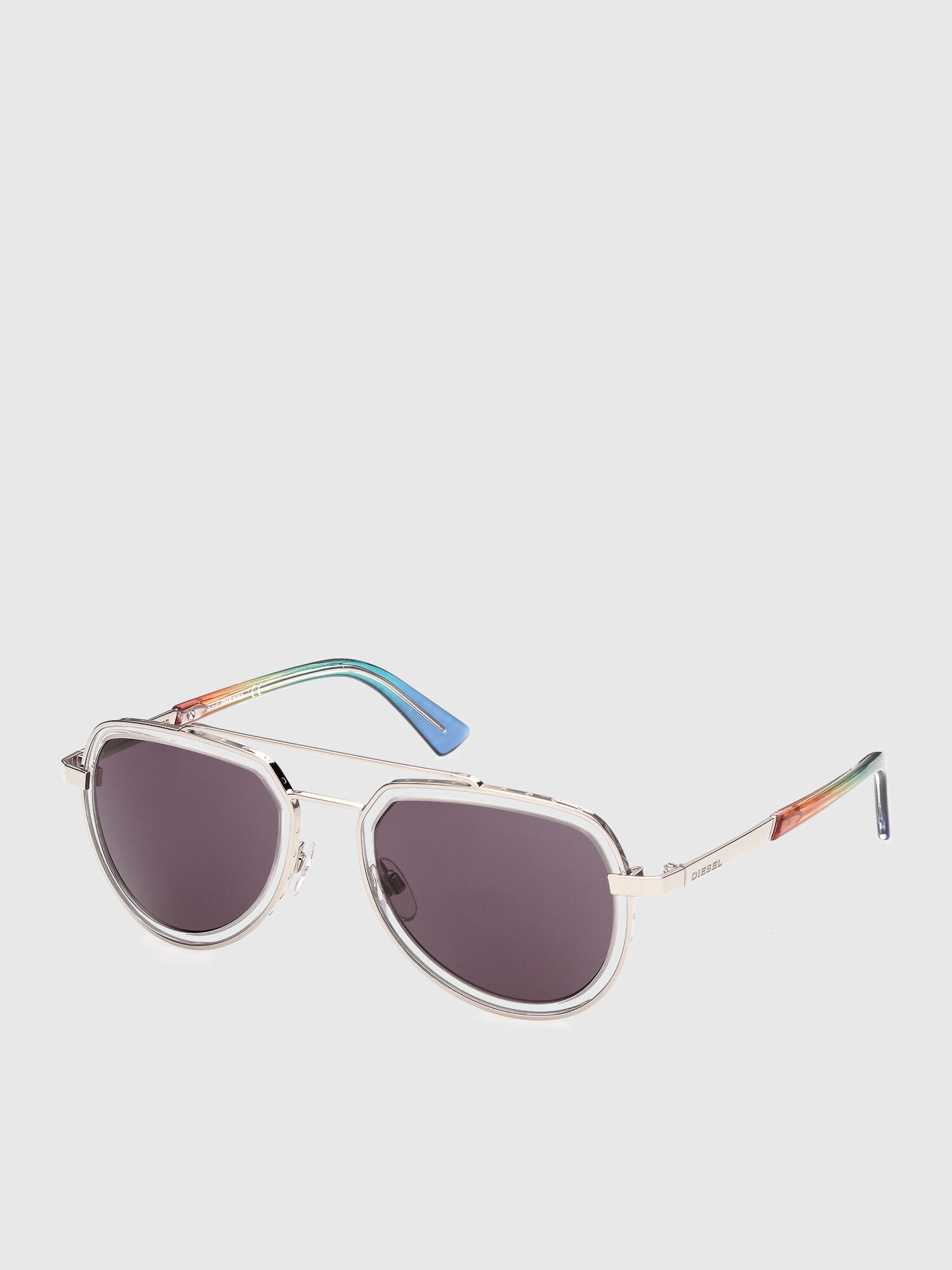 Diesel - DL0266, Unisex's Pilot glasses with "Pride" theme in Multicolor - 2