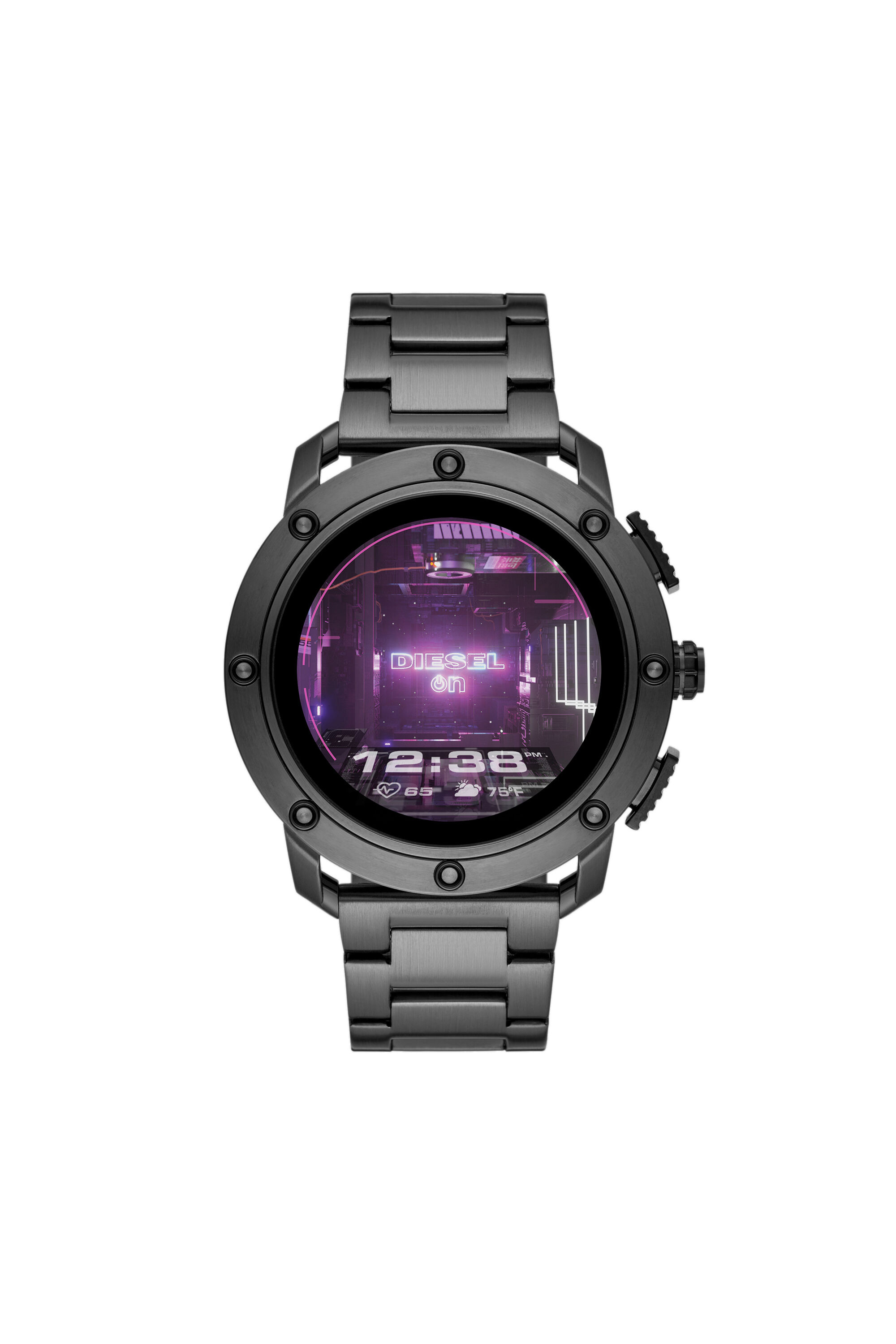 DT2017 Axial Smartwatch - Gunmetal-Tone Stainless Steel | Diesel
