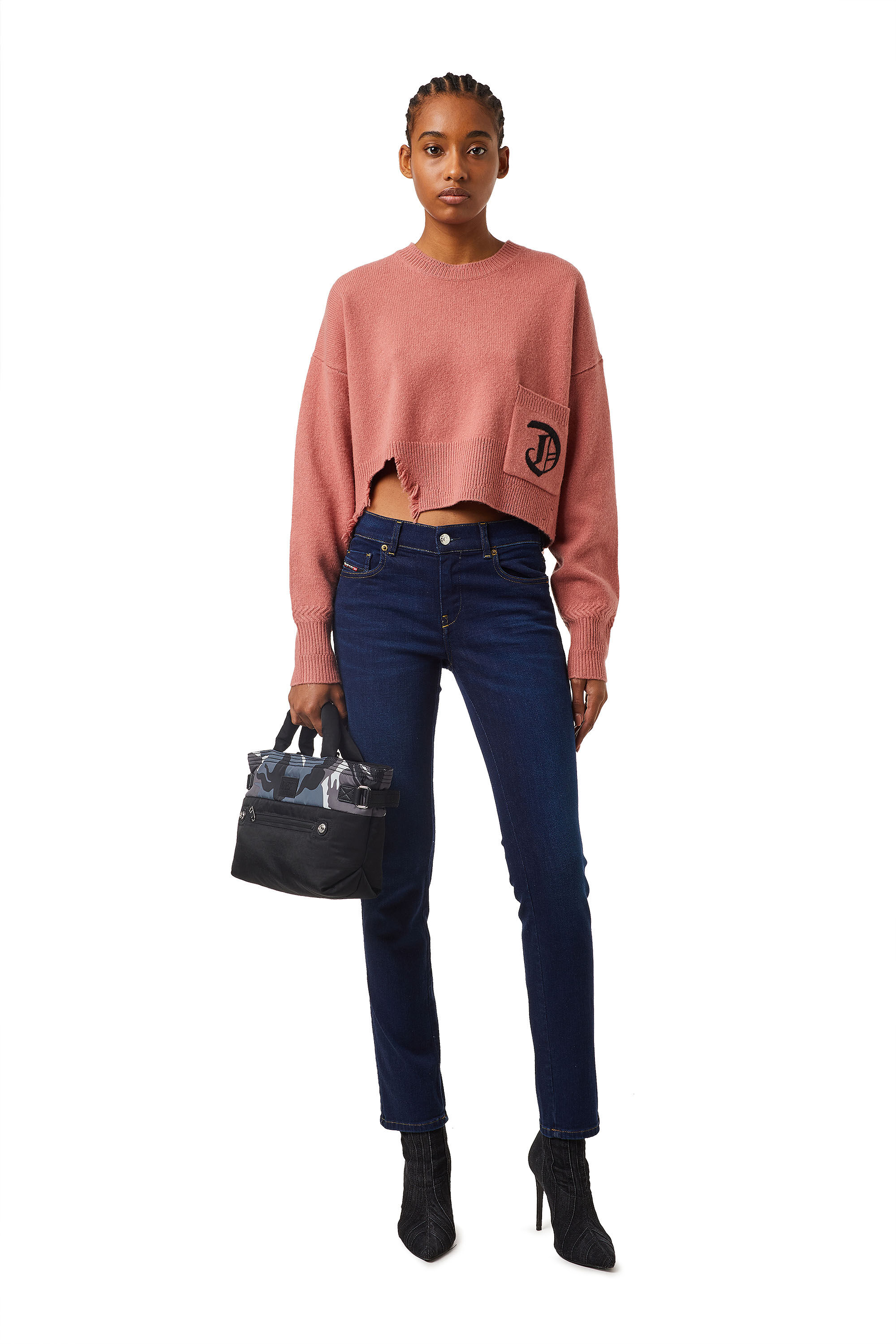 Sandy 0095Y Woman: Straight Dark blue Jeans | Diesel