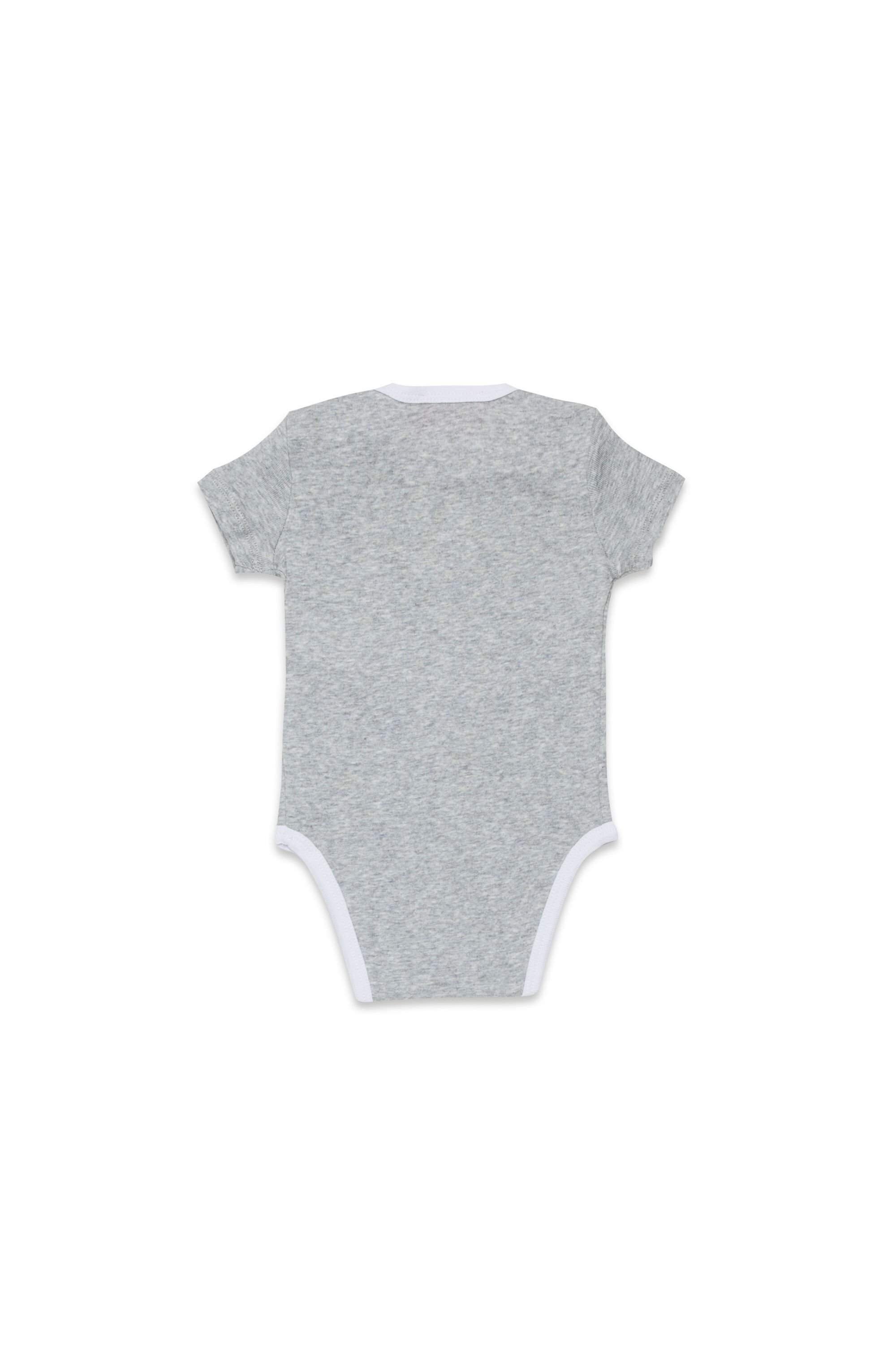 Diesel - URMAS-NB, Unisex's Born For Success newborn bodysuit in Grey - 2