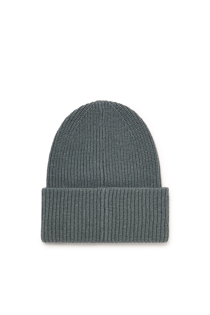 Diesel - K-PHAT, Unisex's Wool beanie with logo patches in Grey - 2