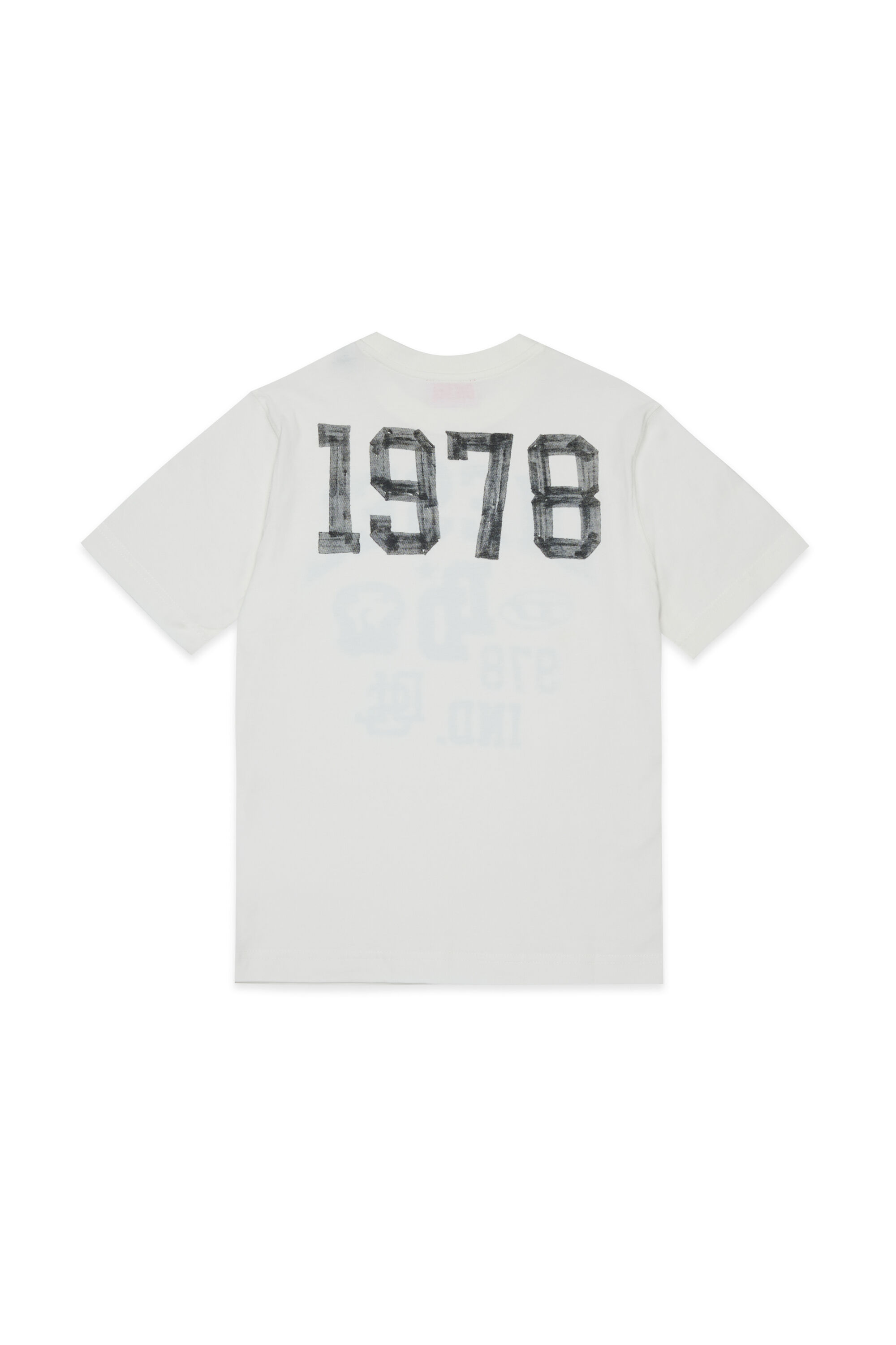 Diesel - TBAND OVER, Man's Cotton T-shirt with varsity graphics in White - 2
