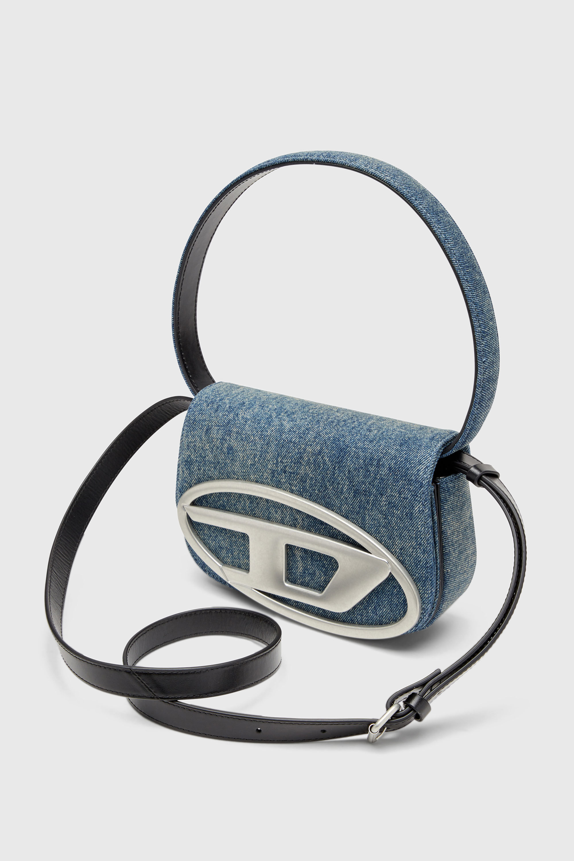 Women's 1DR-Iconic shoulder bag in solarised denim | Blue | Diesel