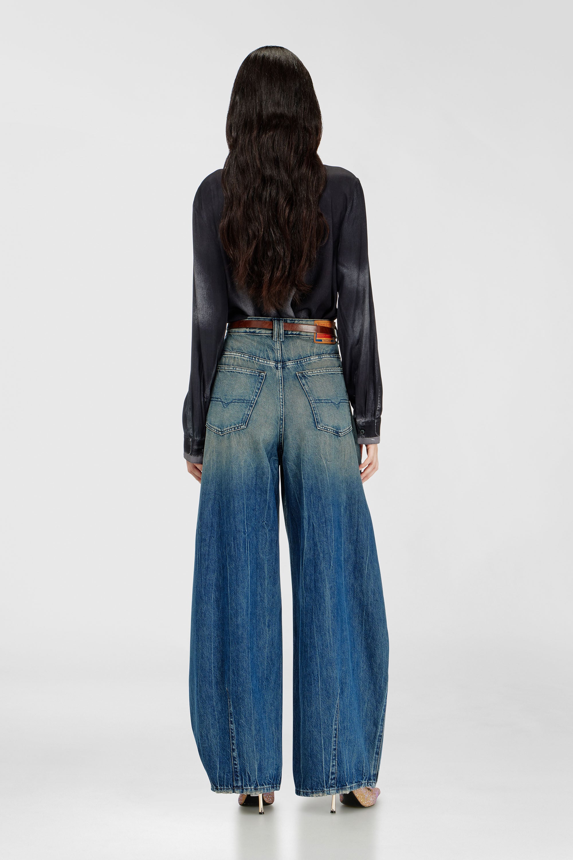Diesel - Woman's Relaxed Jeans 1987 D-Khelz 09Q72, null - 3