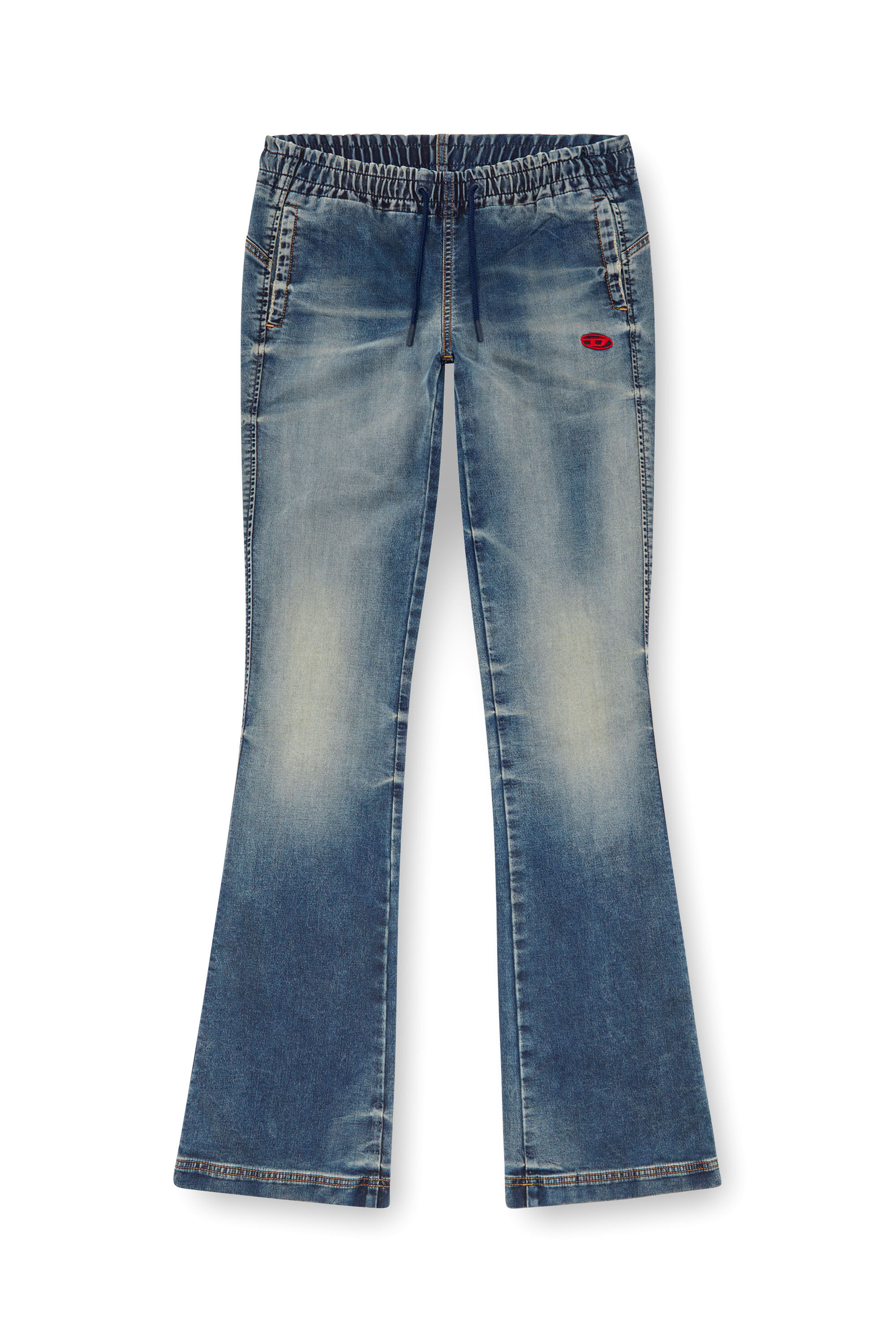 Diesel - Woman's Bootcut and Flare 2069 D-Ebbey Joggjeans® 068LZ, Medium blue - 2