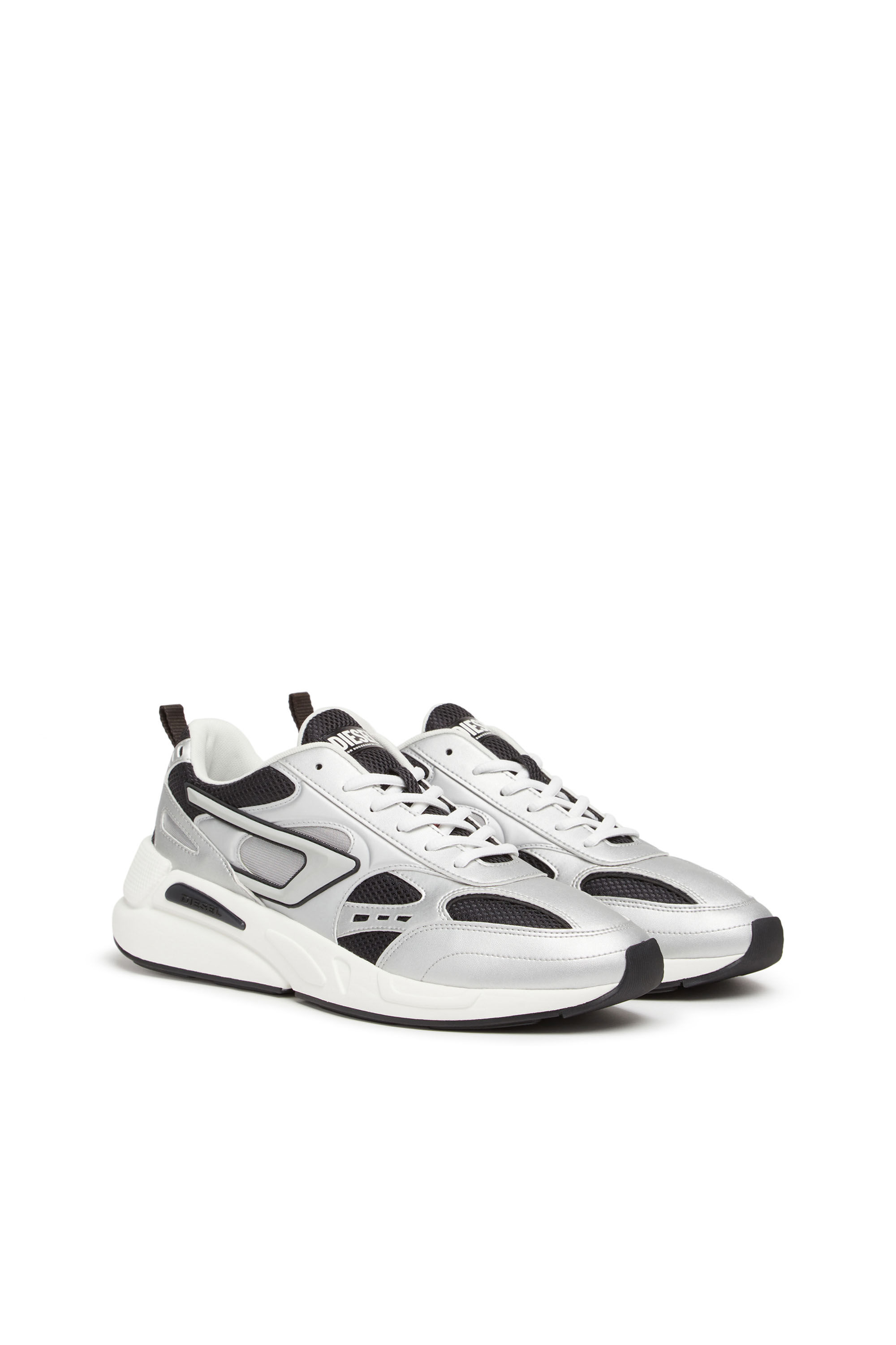 S SERENDIPITY SPORT Man Mesh sneakers with metallic panels Diesel