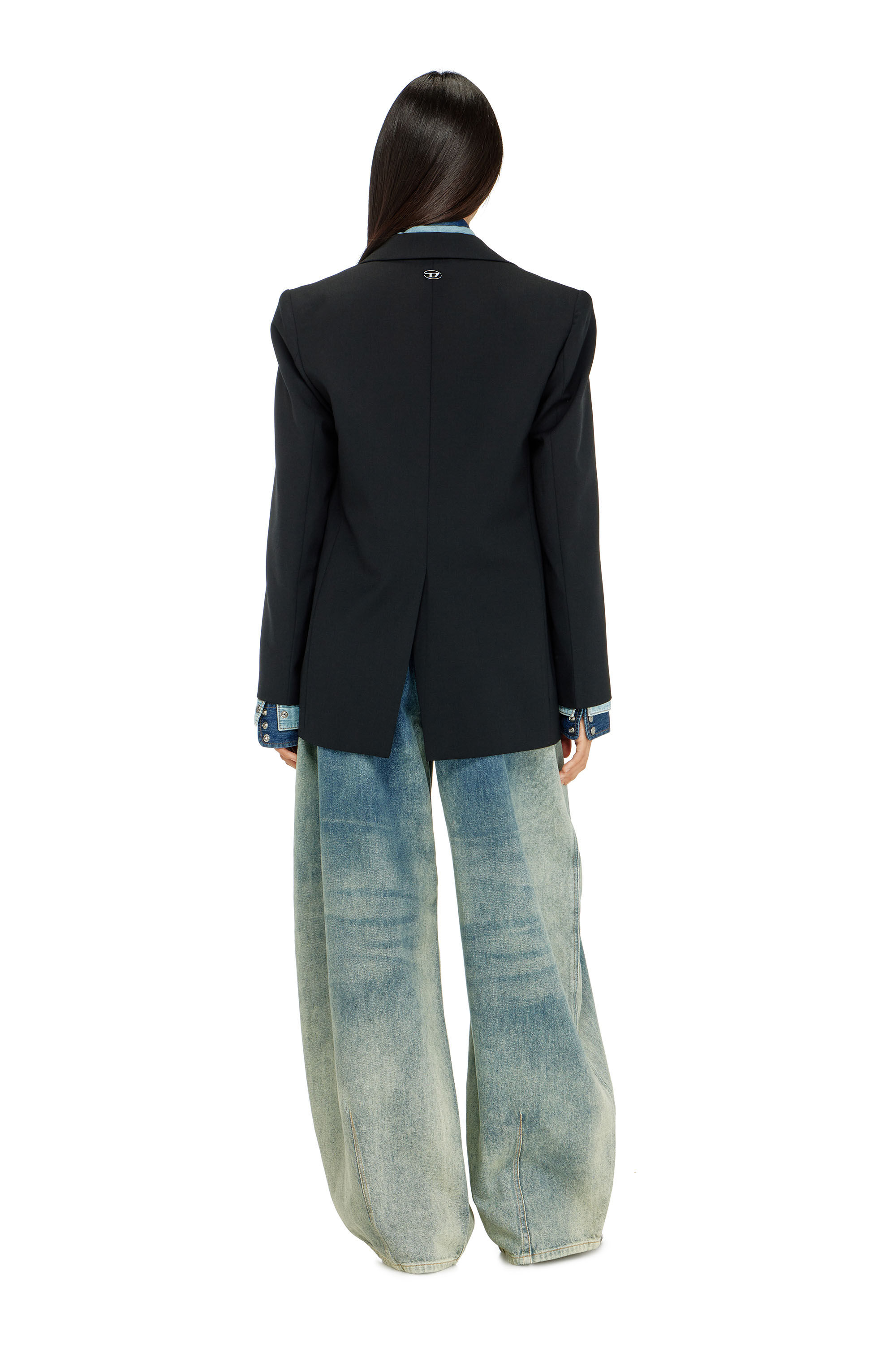 Diesel - Woman's Relaxed Jeans 1987 D-Khelz 007EF, Medium blue - 3