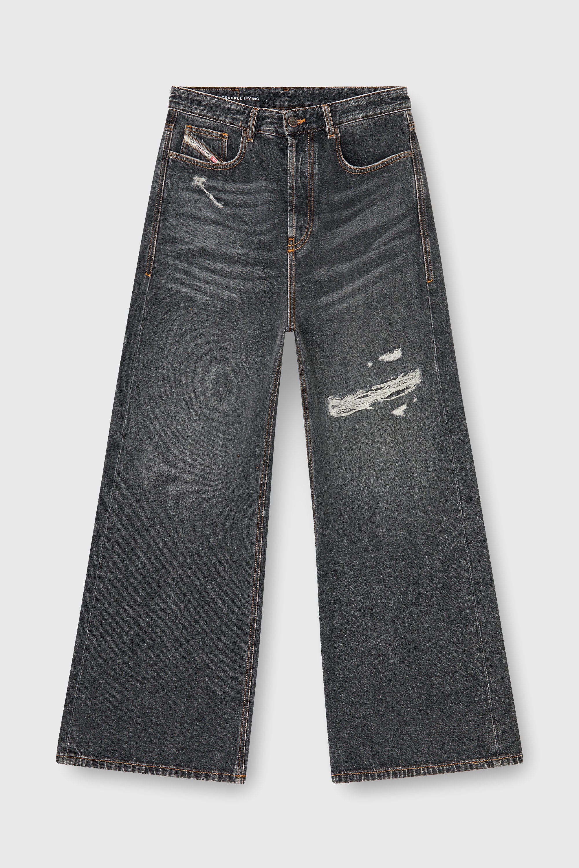 Diesel - Man's Relaxed Jeans D-Rise 007DN, Black/Dark grey - 6