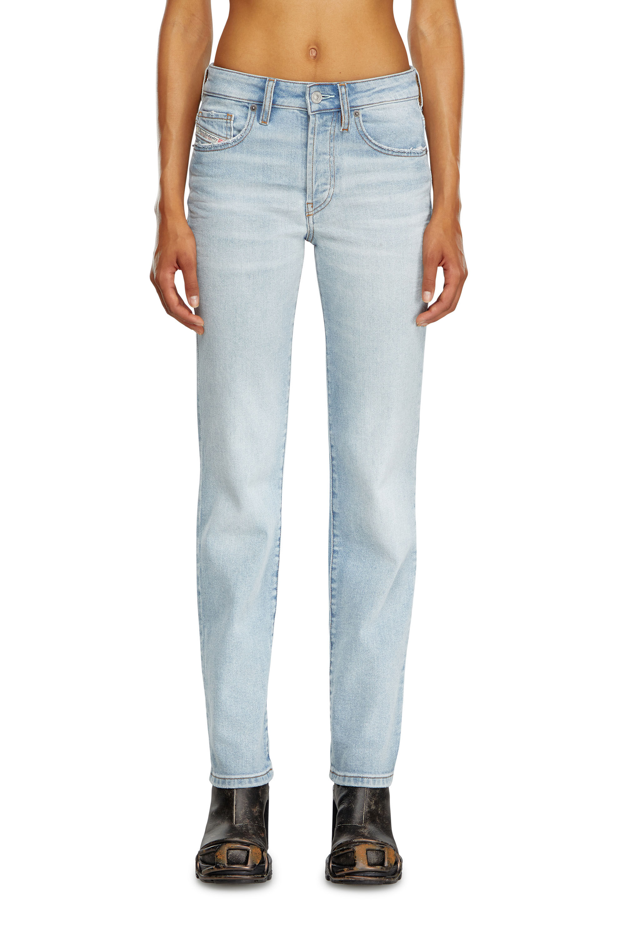 Diesel - Straight Jeans 1989 D-Mine 0GRDM, Light Blue - Image 3