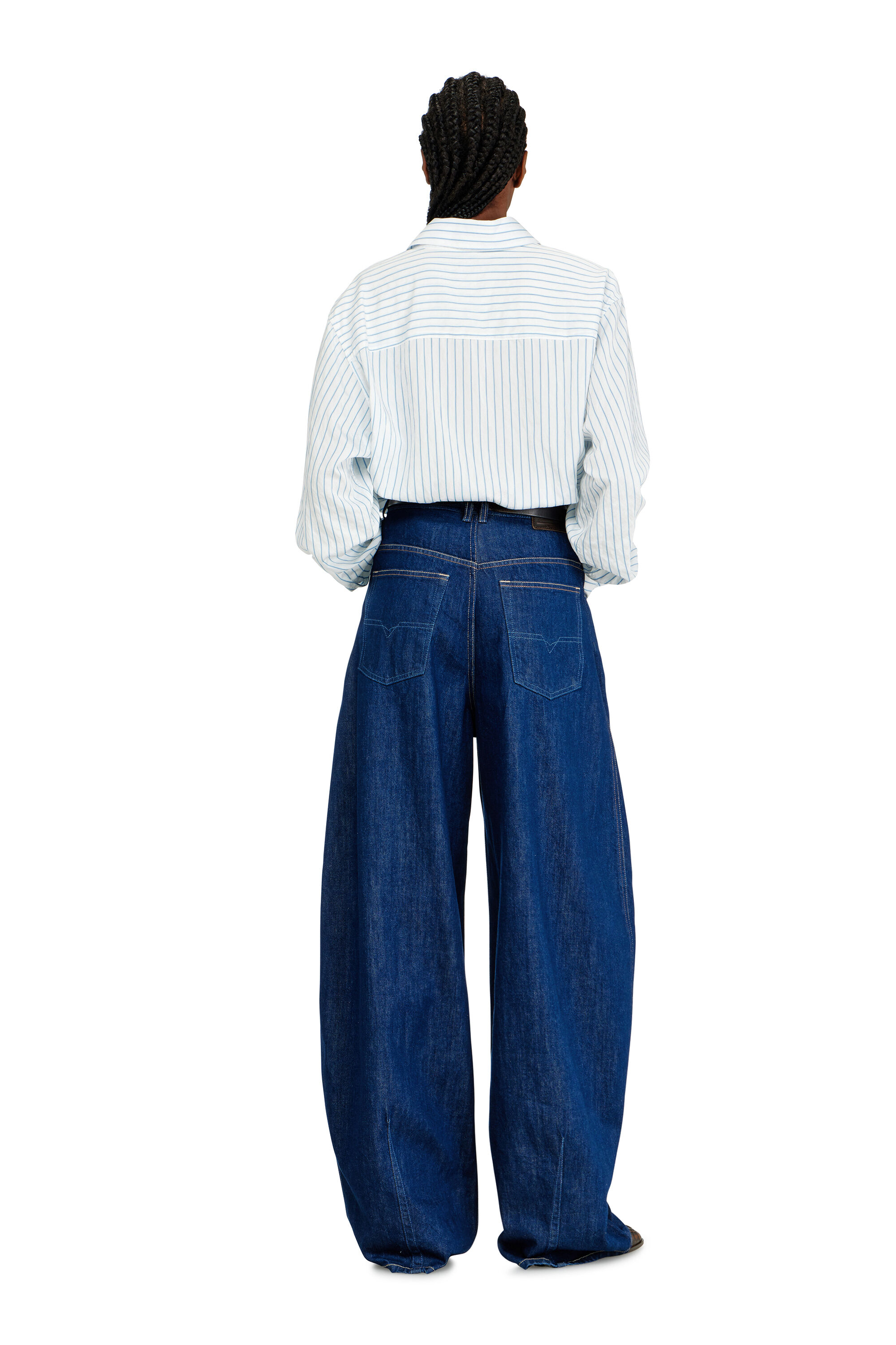 Diesel - Woman's Relaxed Jeans 1987 D-Khelz 09Q09, Dark Blue - 3