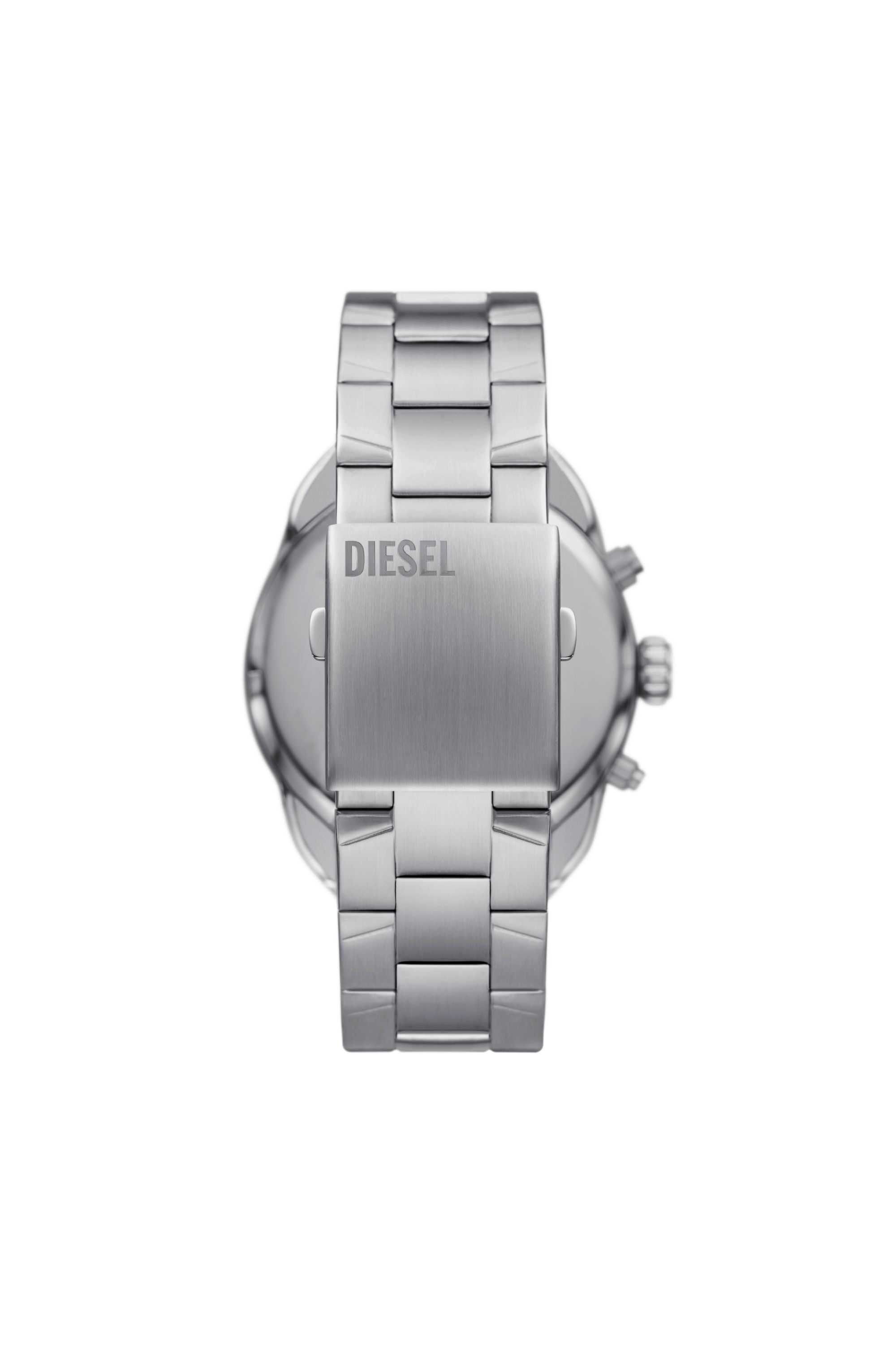 小物 DIESEL Size85/34 MADE IN ROMANIA Men's Spiked chronograph stainless steel watch | Silver | Diesel EE