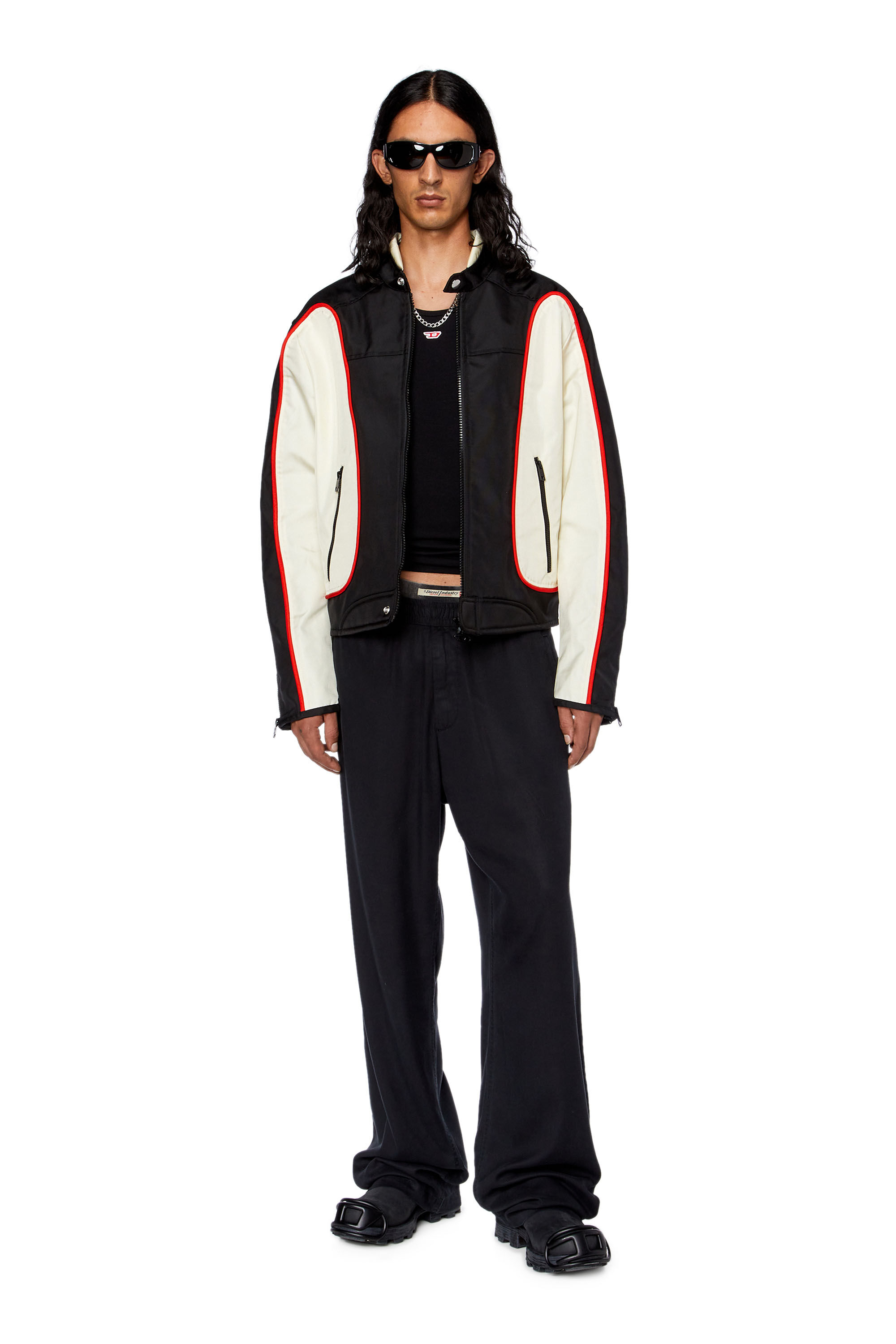 J-BLINK Unisex: 90's Biker jacket in waterproof nylon | Diesel