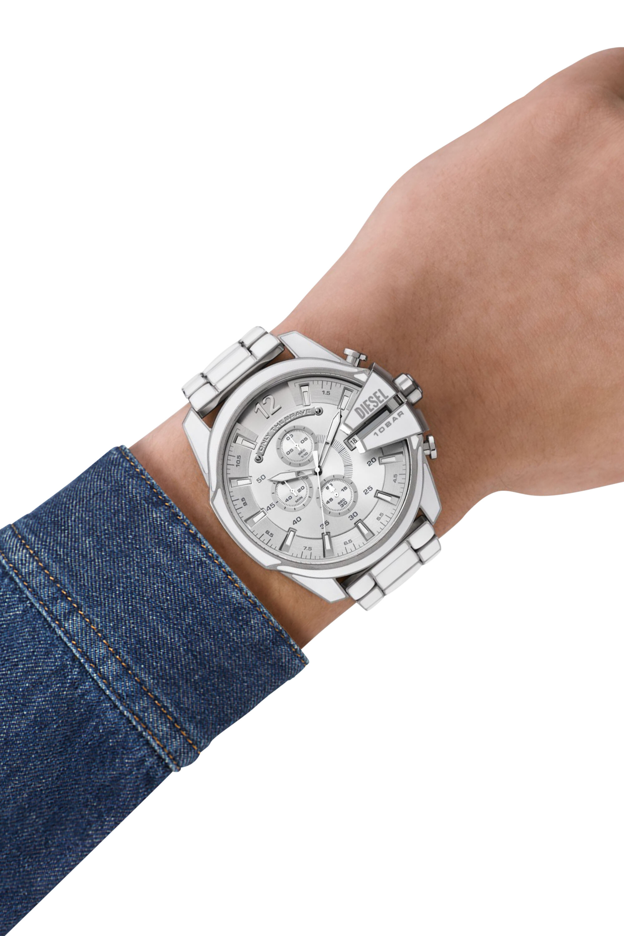 Diesel 10 bar watch silver clearance
