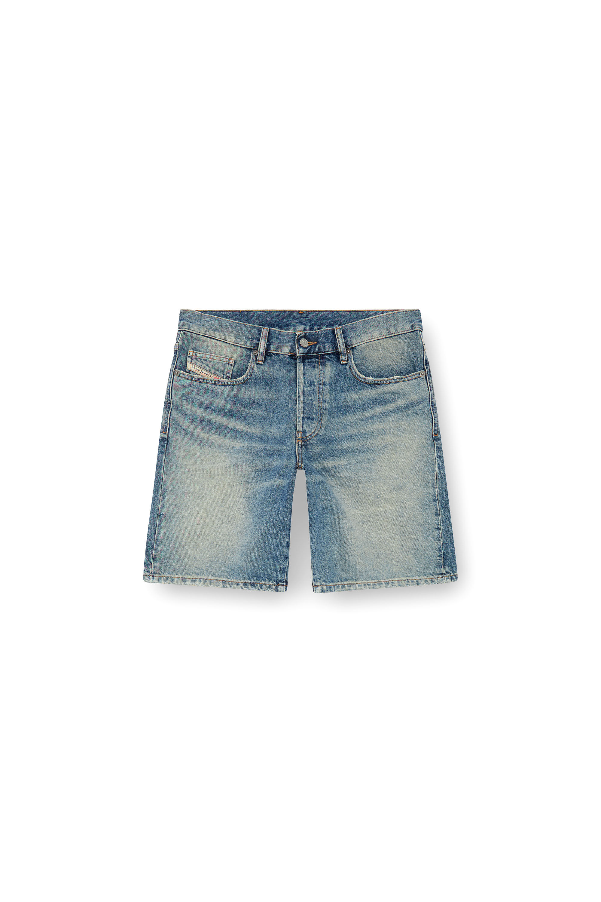 Diesel - REGULAR-SHORT, Man's Denim shorts in Medium blue - 2