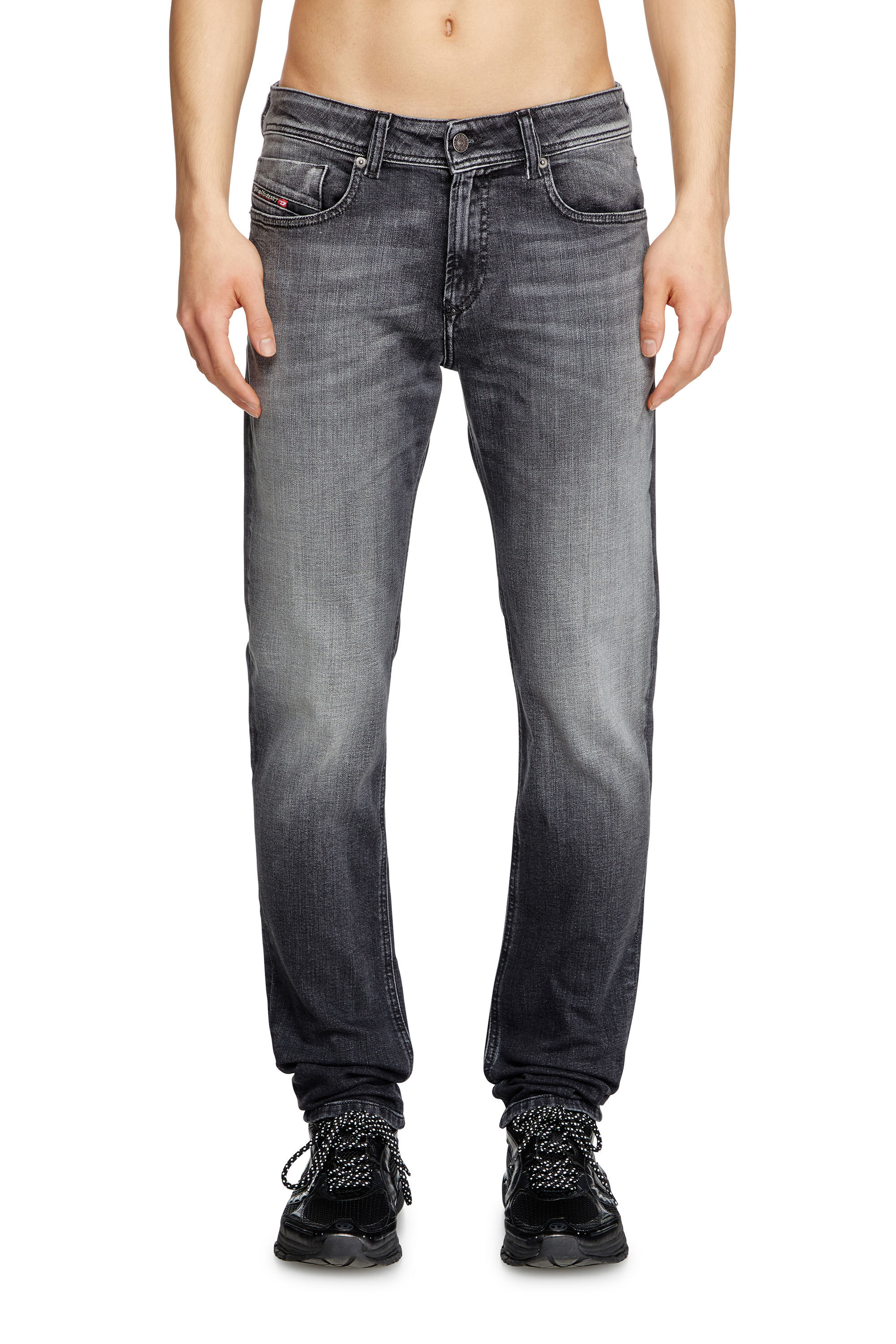 Diesel - Man's Skinny Jeans 1979 Sleenker 09L01, Black/Dark grey - 3