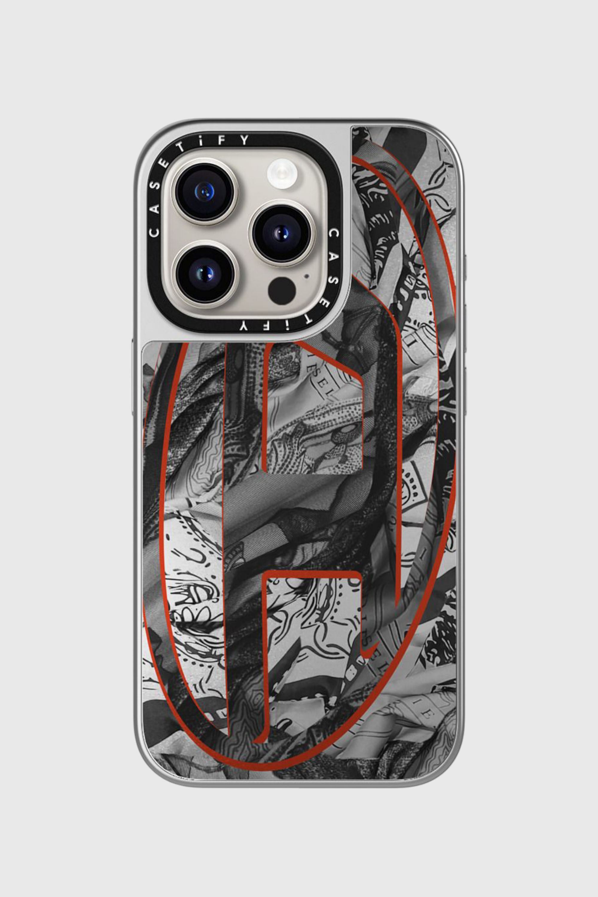 Diesel - 60336 CASETIFY MOULDED CASE, Unisex's Magsafe Bandana Case iPhone 15 Pro in Multicolor/Black - 4