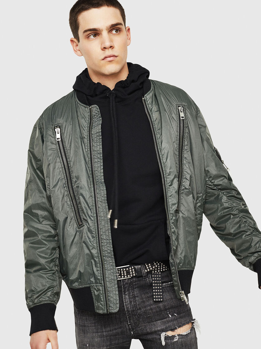 J-TOSHIO Men: Bomber jacket with large zipped pockets | Diesel