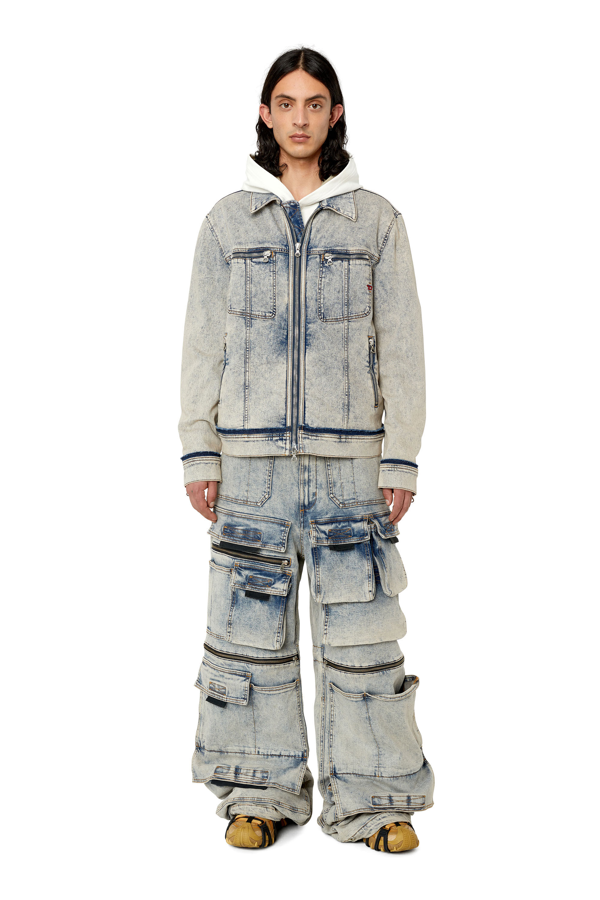 Diesel - Straight Jeans D-Onlypockets 09F12, Medium blue - Image 1