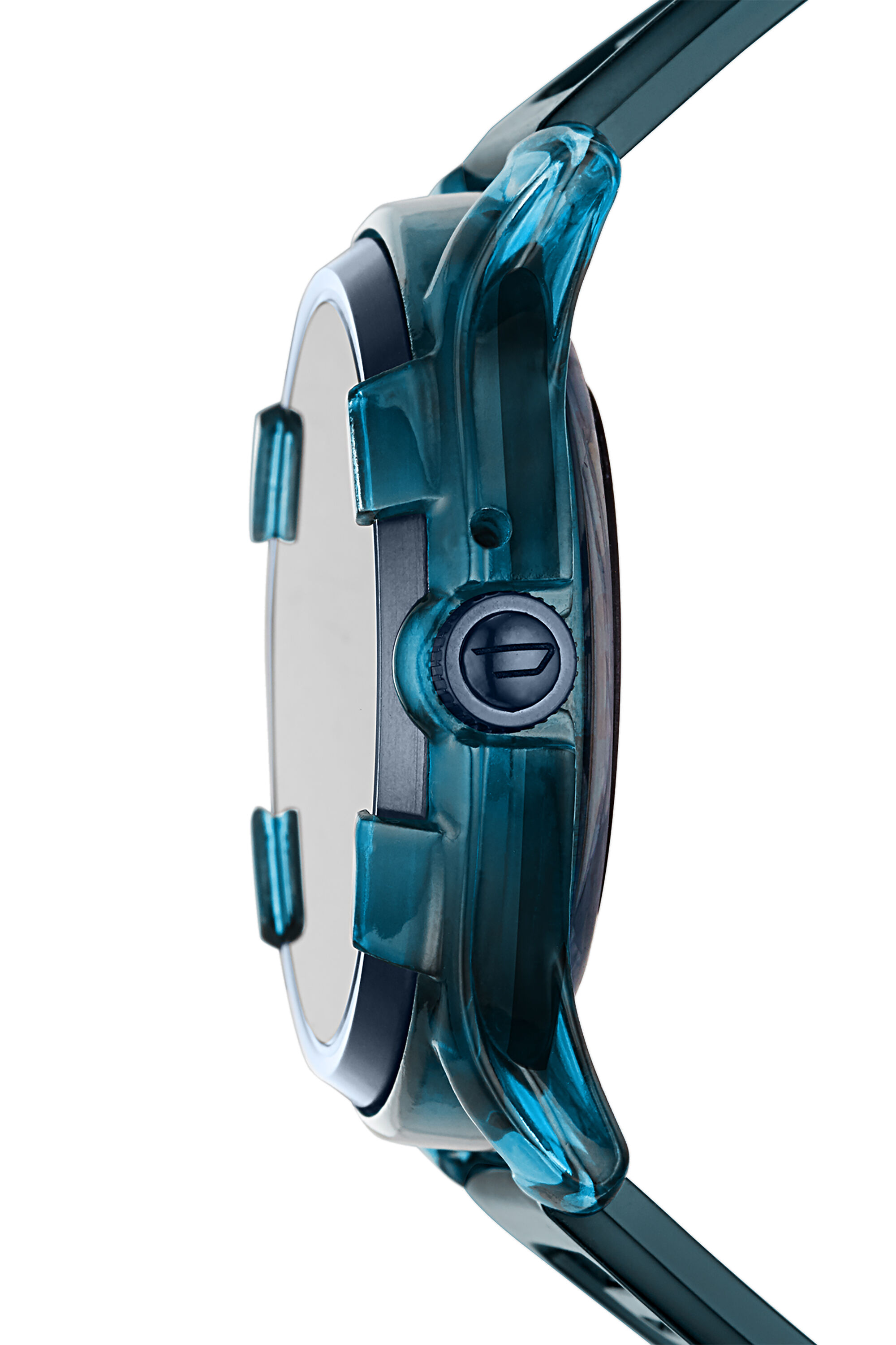 Diesel - DT2020, Man's Diesel On Fadelite Smartwatch - Blue Transparent in Blue - 3
