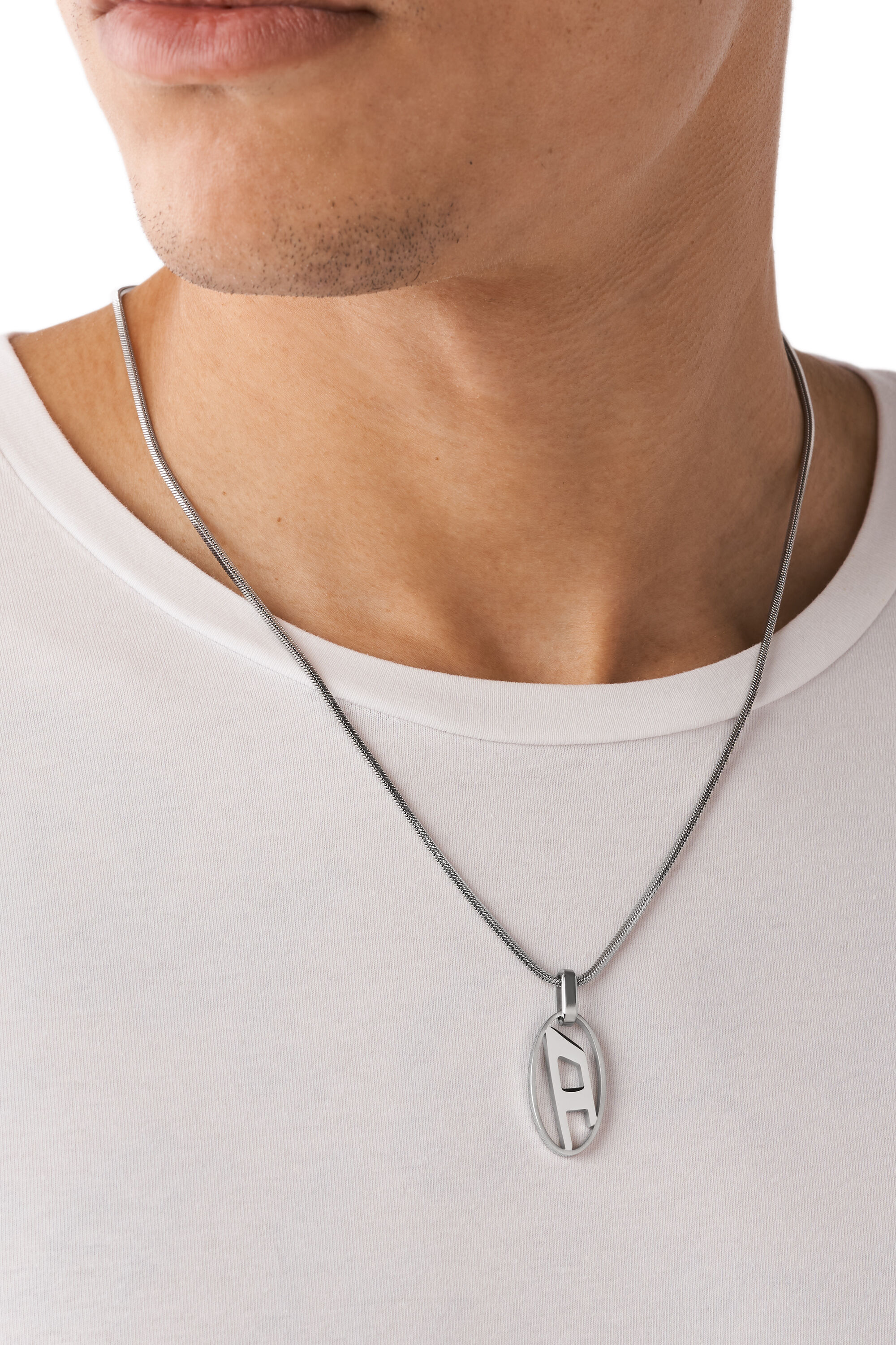 DX1342: Stainless steel pendant necklace | Diesel