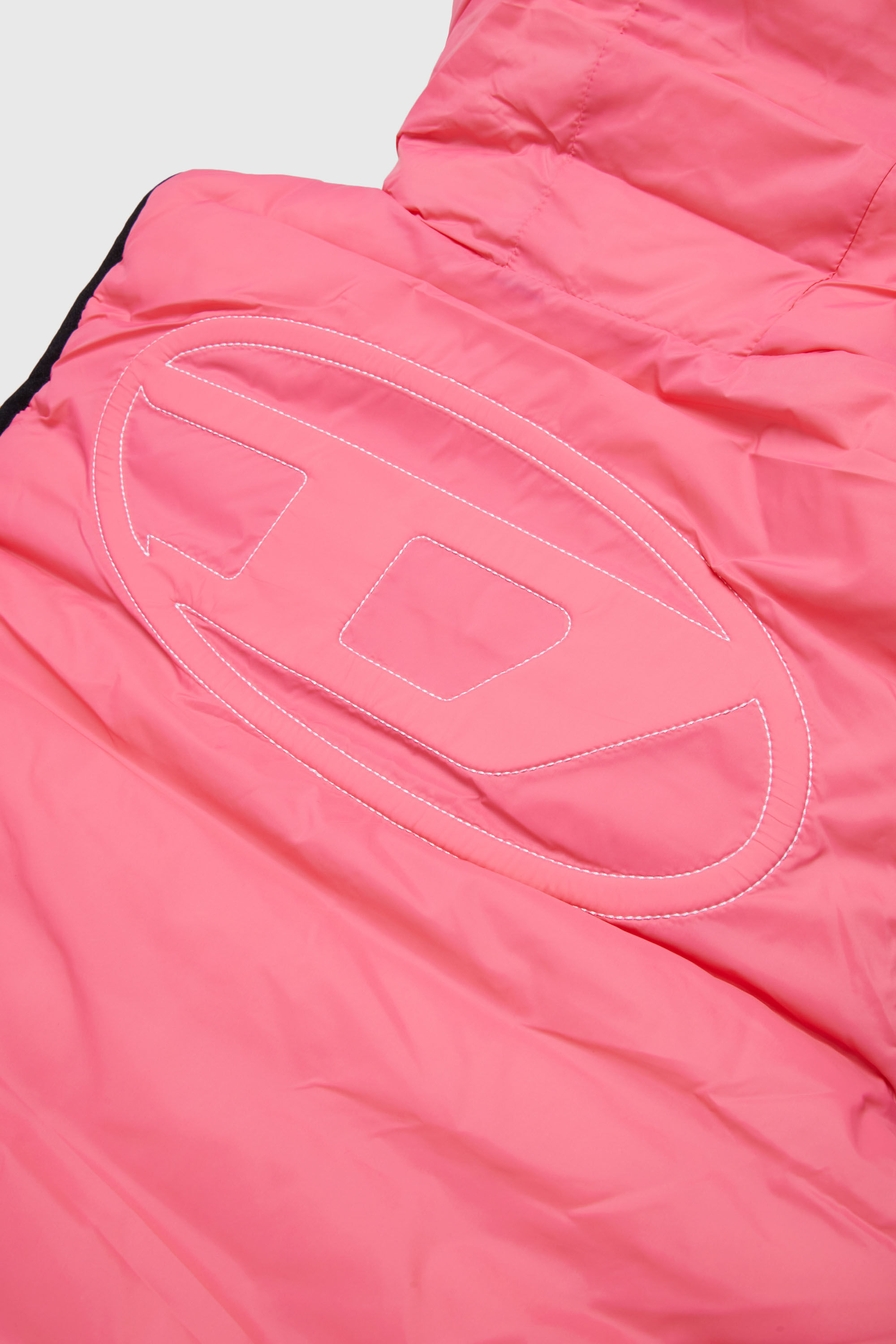 Diesel - JOSIP, Unisex's Hooded vest in padded nylon in Pink - 4