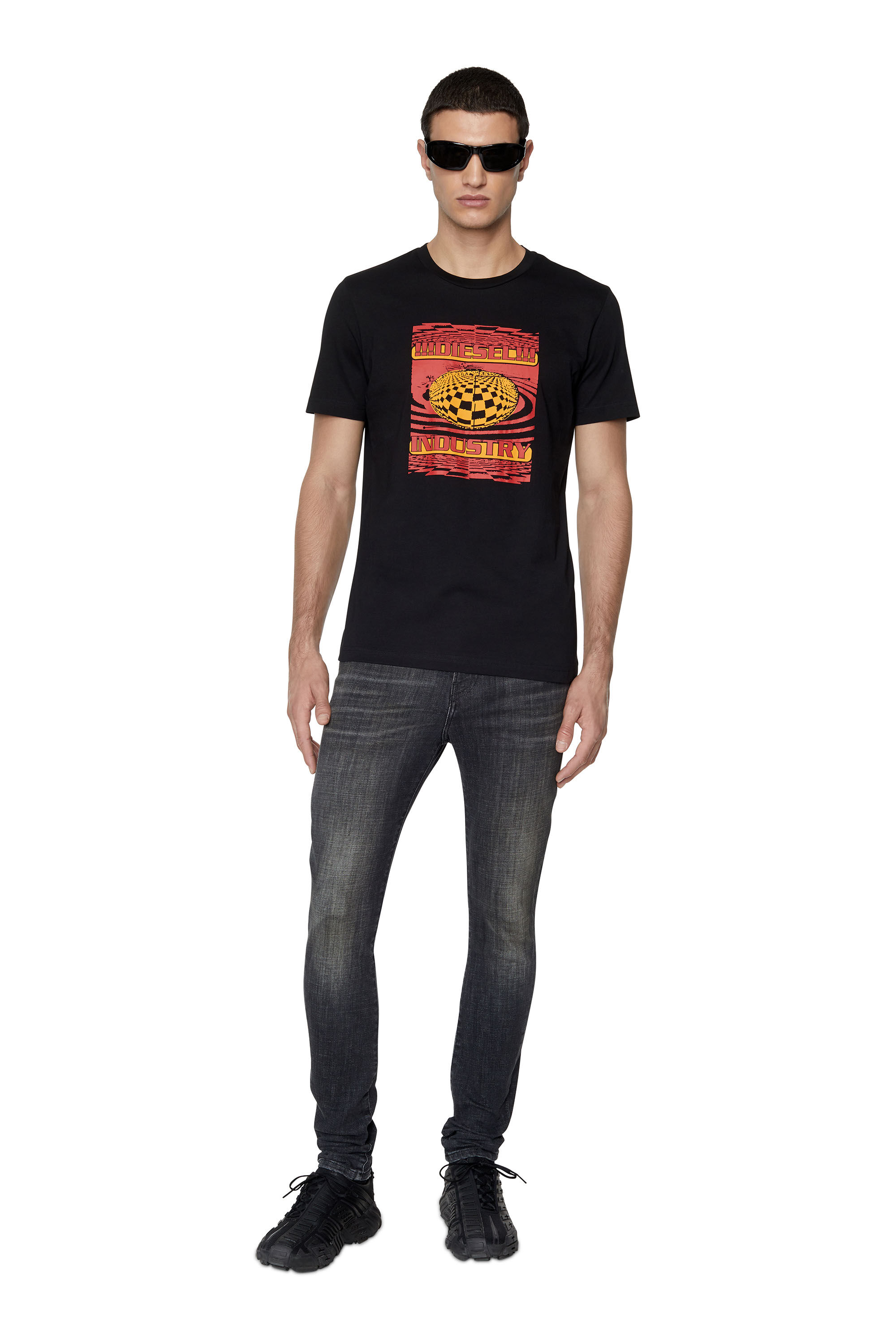 Diesel - 1983 D-Amny 09D88 Skinny Jeans, Black/Dark grey - Image 1
