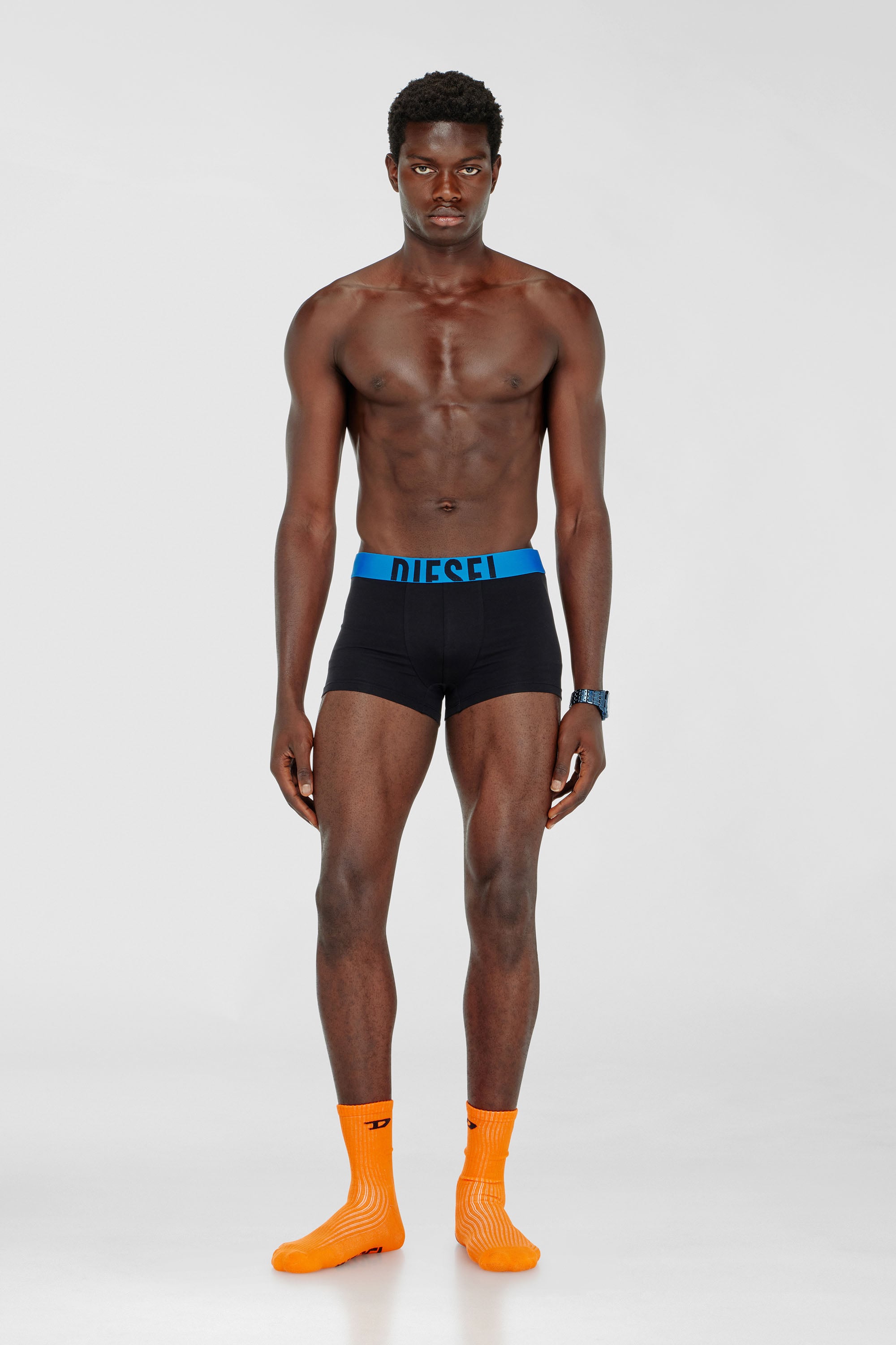 Three-pack boxer briefs in stretch cotton