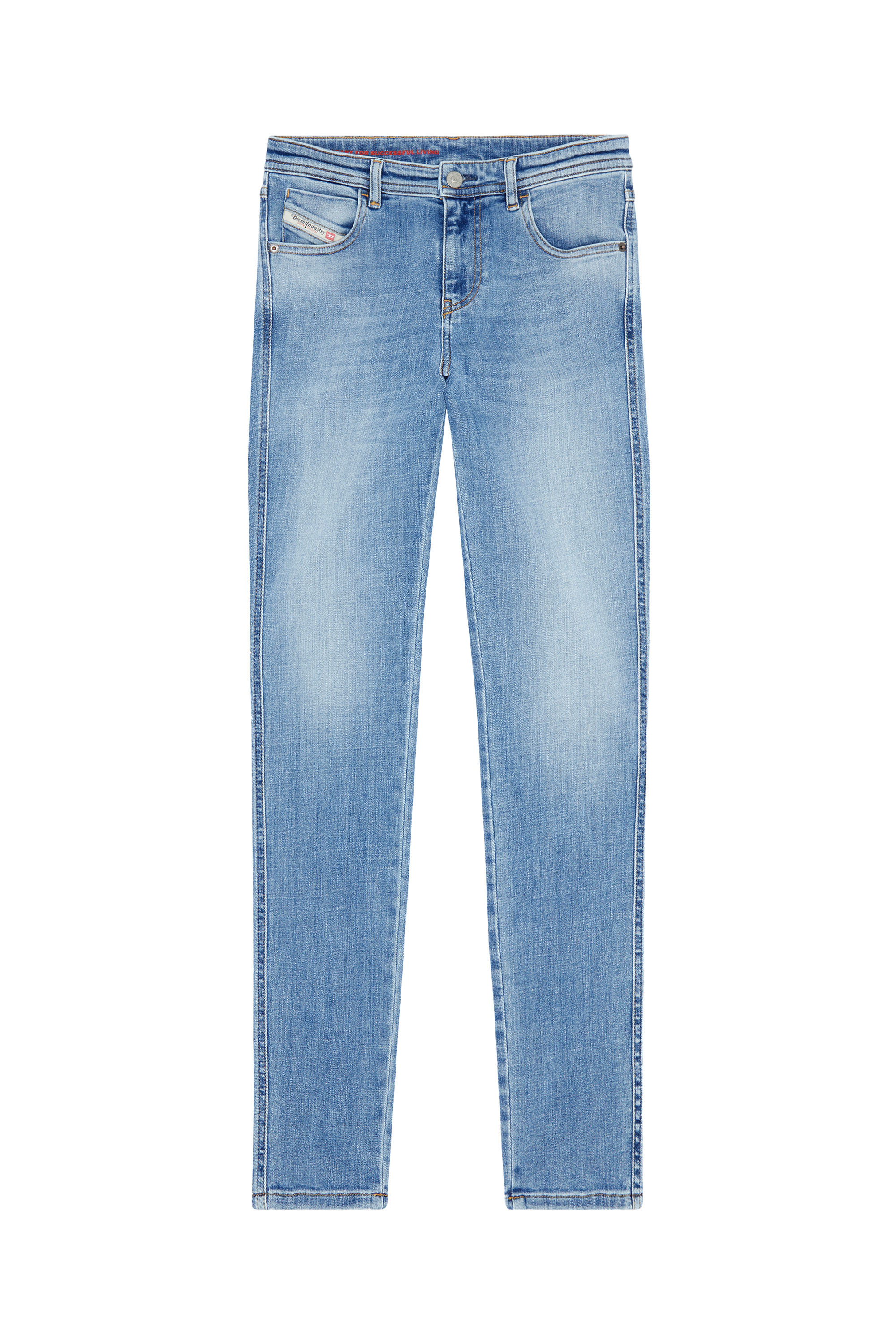 Diesel - 2015 BABHILA 09C01 Skinny Jeans, Medium blue - Image 5