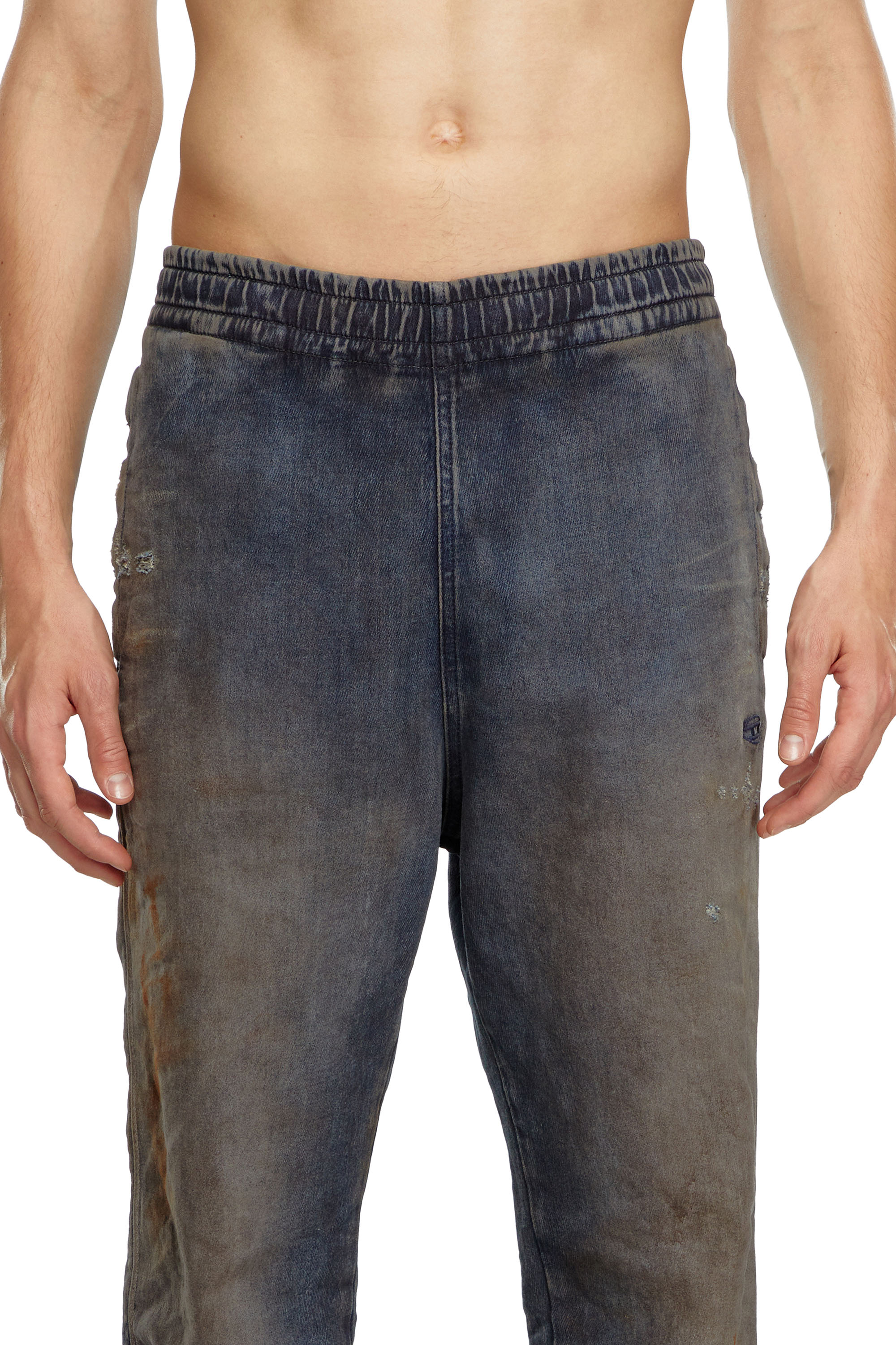 Diesel - Man's Tapered D-Lab Track Denim 068LV, Dark Blue - 5