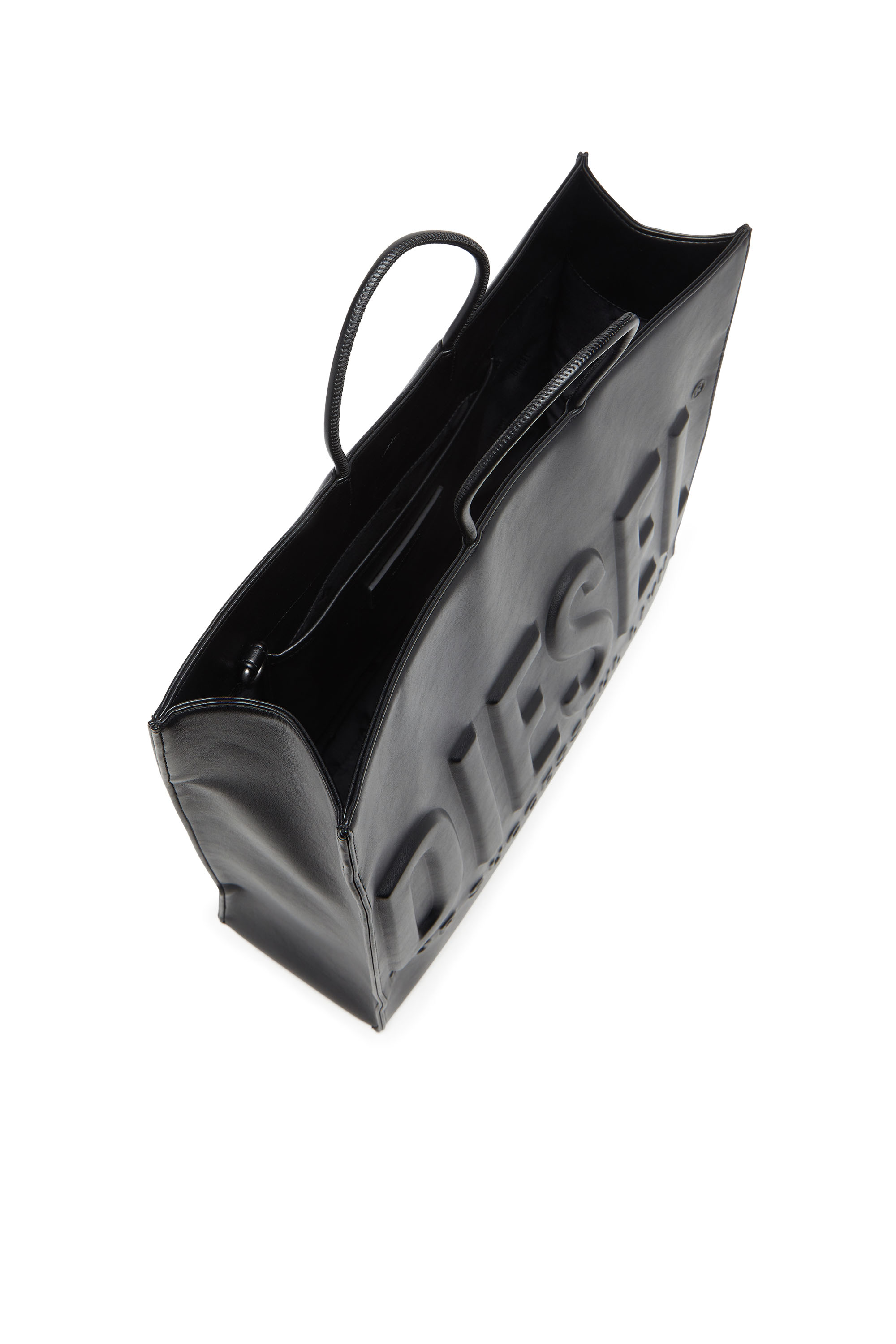 Diesel - DSL 3D SHOPPER EW X, Unisex's Dsl 3D-Shopping bag in soft PU with an embossed logo in Black - 3