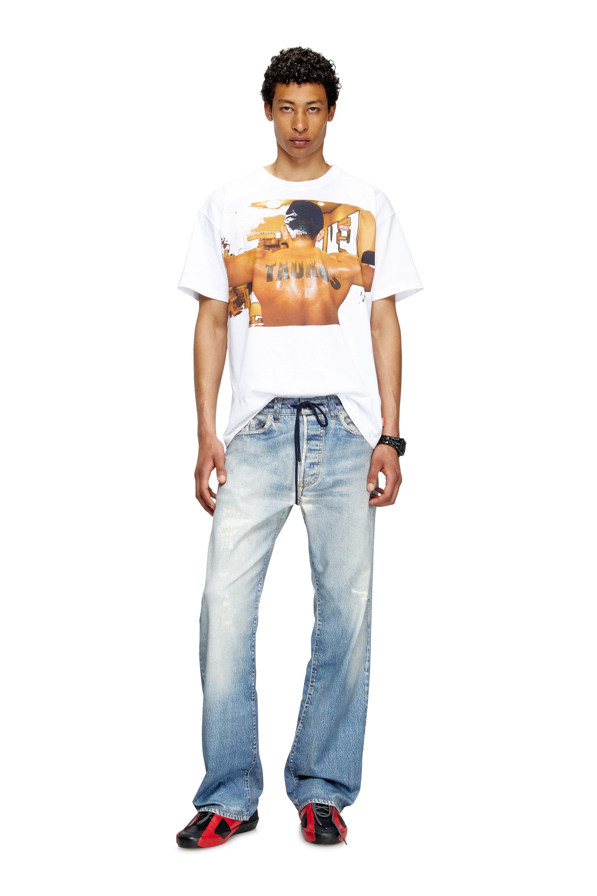 Diesel - PR-T-NORM-TOM25-1, Unisex's T-shirt with graphic print in White - 1